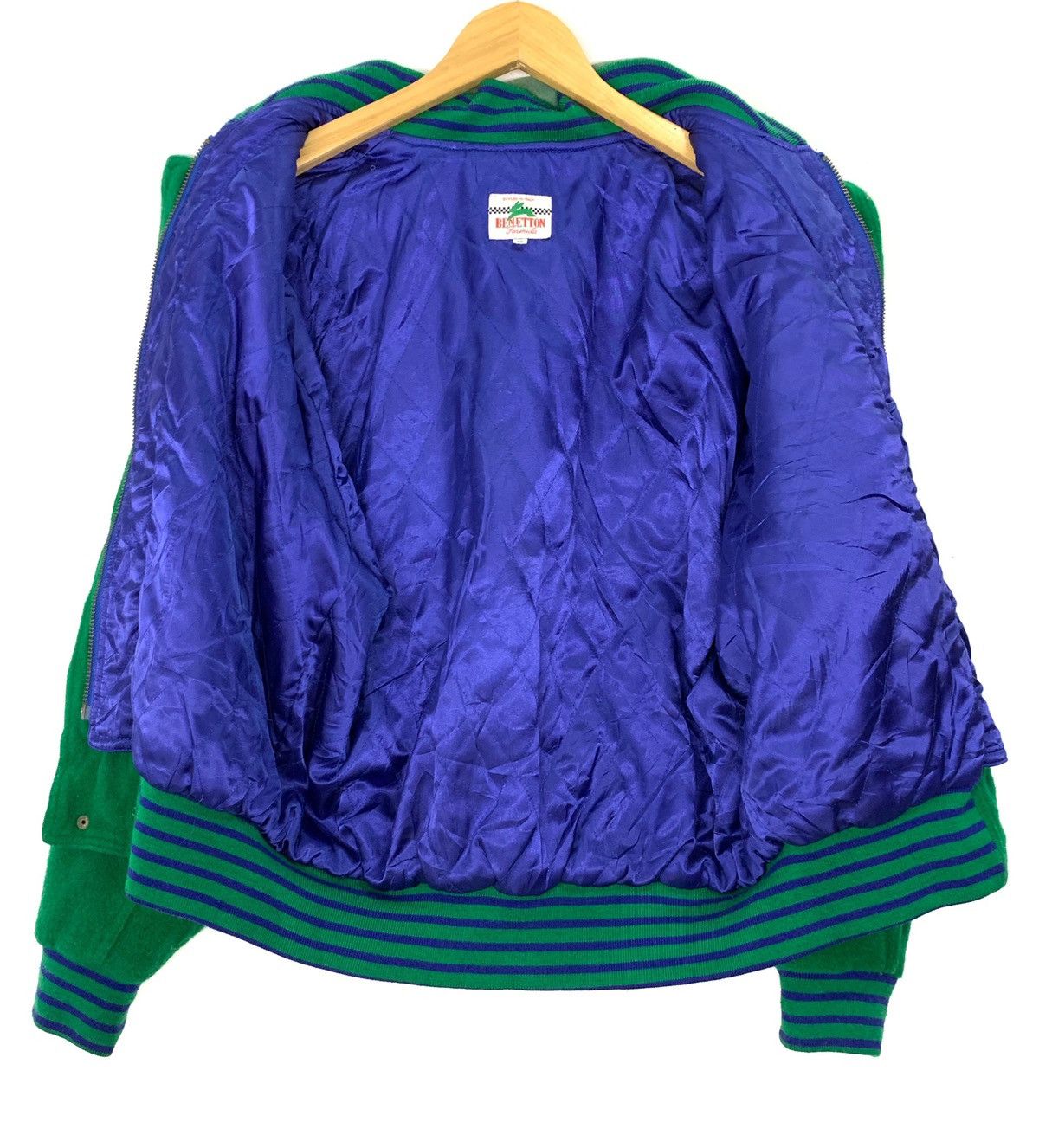 Sports Specialties RARE‼️Benetton Racing Team F1 Leather Varsity Jacket MA-1 Size US M / EU 48-50 / 2 - 8 Thumbnail