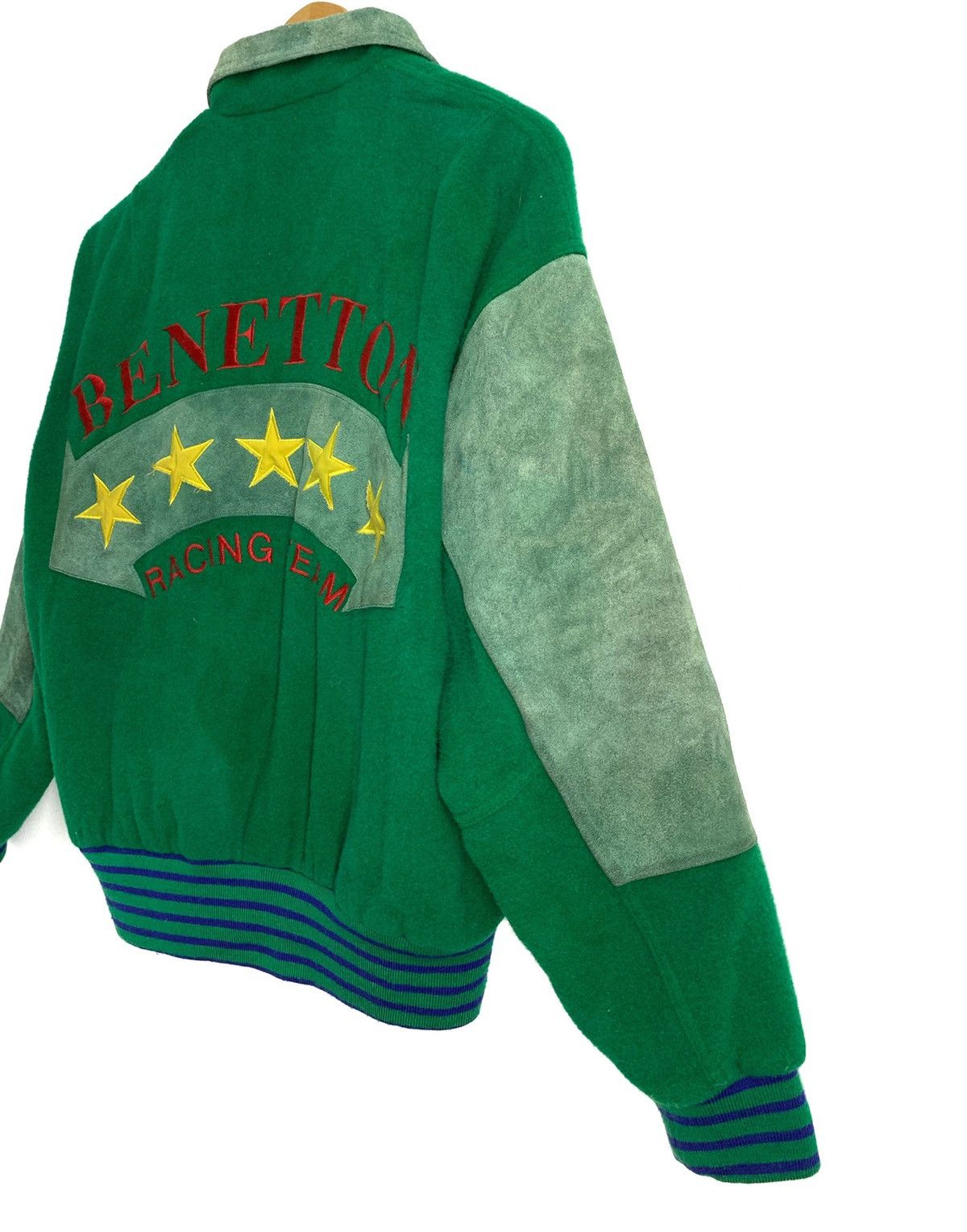 Sports Specialties RARE‼️Benetton Racing Team F1 Leather Varsity Jacket MA-1 Size US M / EU 48-50 / 2 - 3 Thumbnail