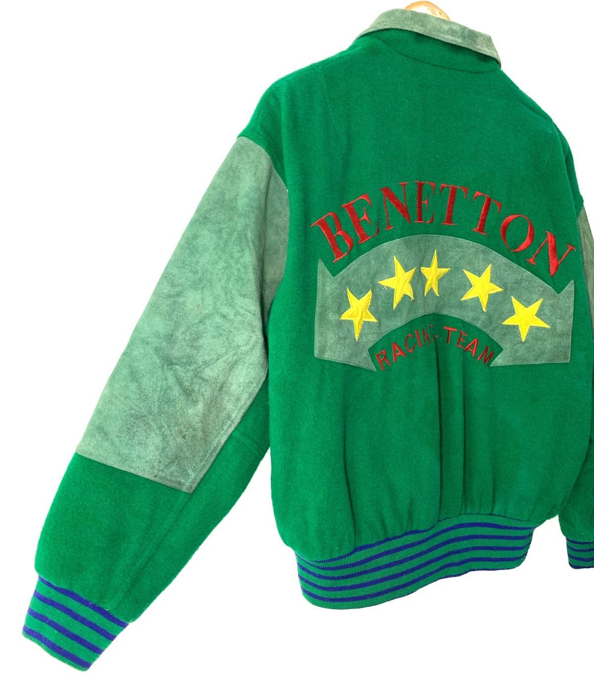 Sports Specialties RARE‼️Benetton Racing Team F1 Leather Varsity Jacket MA-1 Size US M / EU 48-50 / 2 - 2 Thumbnail