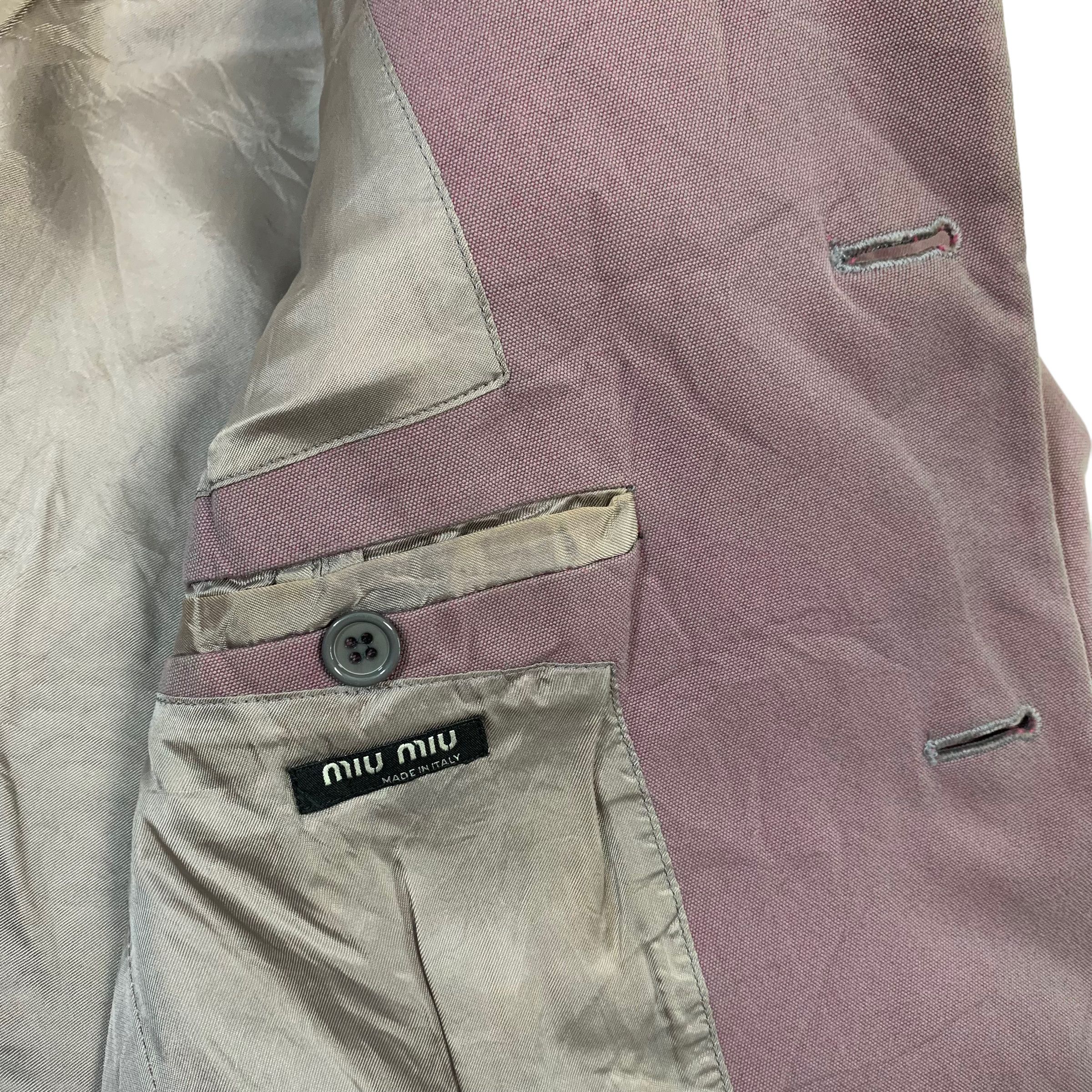 Miu Miu Vintage Miu Miu Double Pocket Blazer Jacket Size 46R - 4 Thumbnail