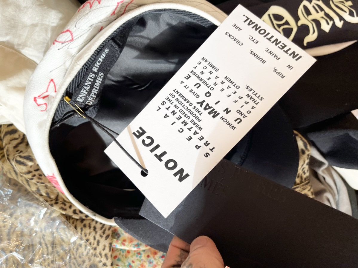 Enfants Riches Deprimes ERD 1/1 HAND DRAWN BY HENRI RUNWAY SAILOR HAT Size ONE SIZE - 11 Thumbnail