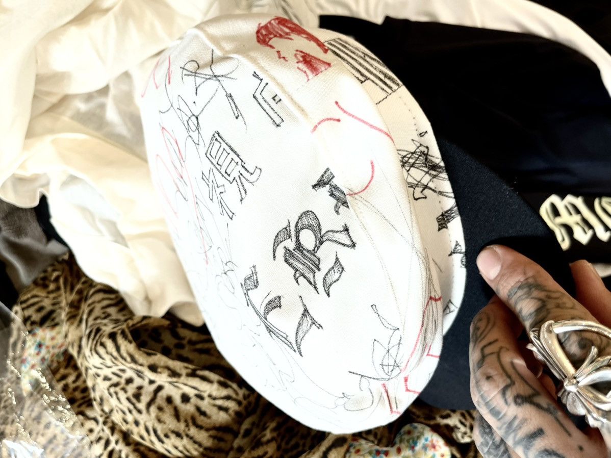 Enfants Riches Deprimes ERD 1/1 HAND DRAWN BY HENRI RUNWAY SAILOR HAT Size ONE SIZE - 13 Thumbnail
