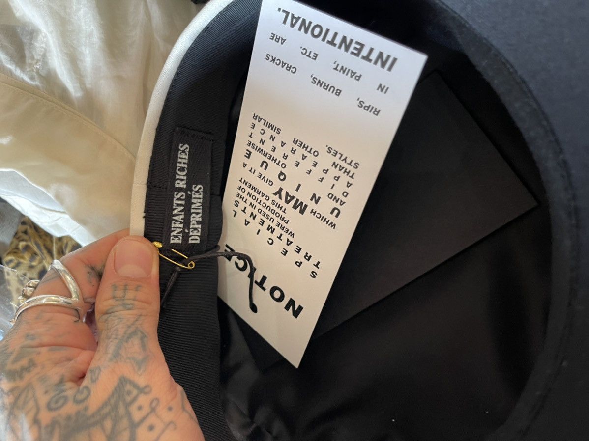 Enfants Riches Deprimes ERD 1/1 HAND DRAWN BY HENRI RUNWAY SAILOR HAT Size ONE SIZE - 12 Thumbnail