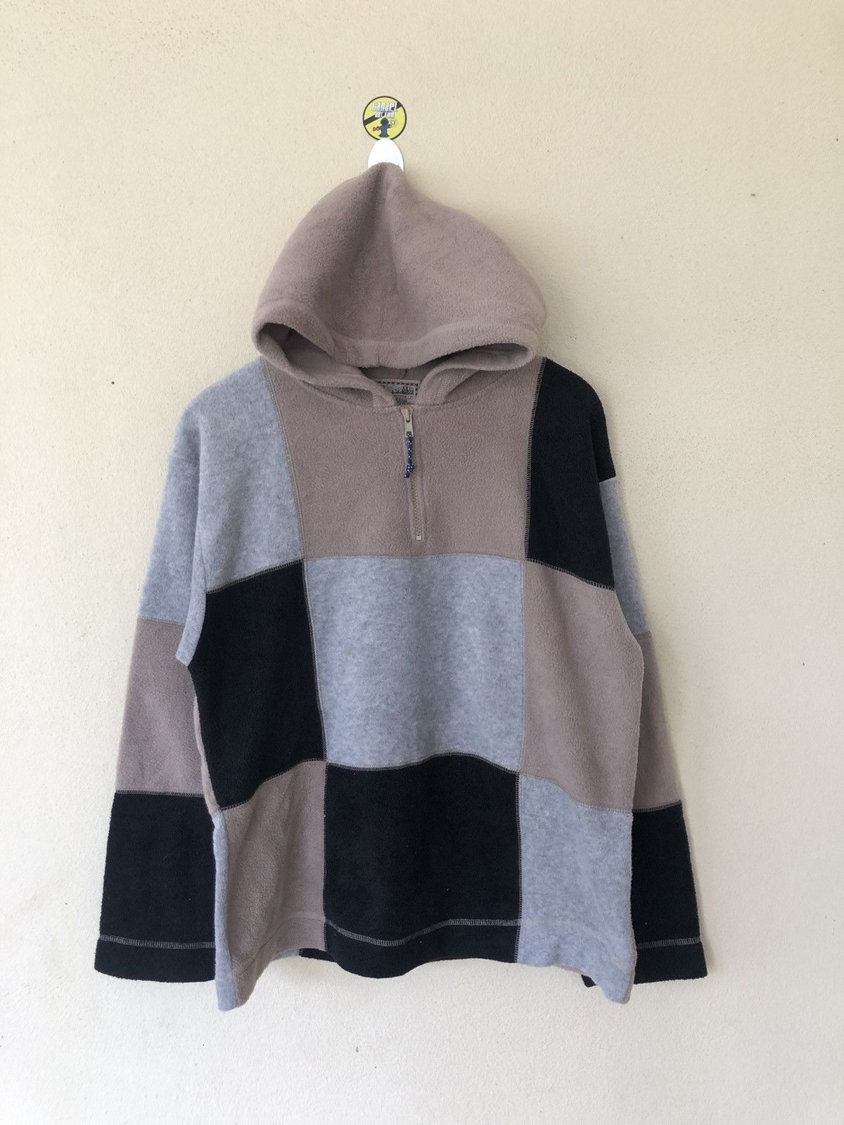 image of Vintage Water Buffalo Mountain Fleece Anorak Jacket in Mix, Men's (Size Medium)