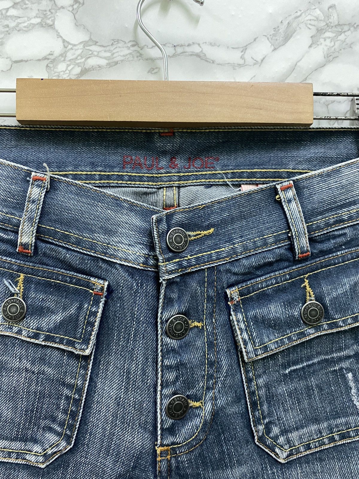 Japanese Brand × Paul & Joe JAPAN PAUL AND JOE BUSH PANT FLARED DENIM Size US 28 / EU 44 - 7 Thumbnail