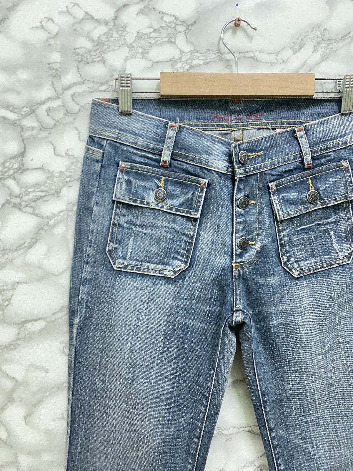 Japanese Brand × Paul & Joe JAPAN PAUL AND JOE BUSH PANT FLARED DENIM Size US 28 / EU 44 - 4 Thumbnail