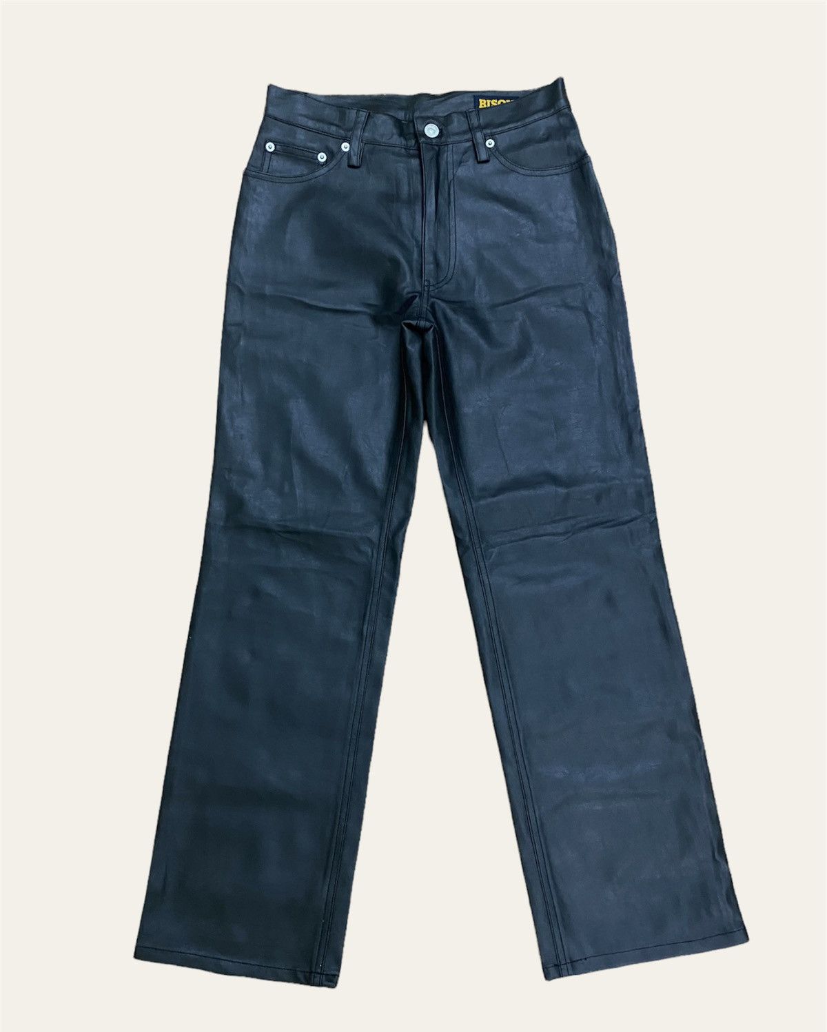 image of Avant Garde Vintage Bison Designer Pvc Pant in Black, Men's (Size 26)