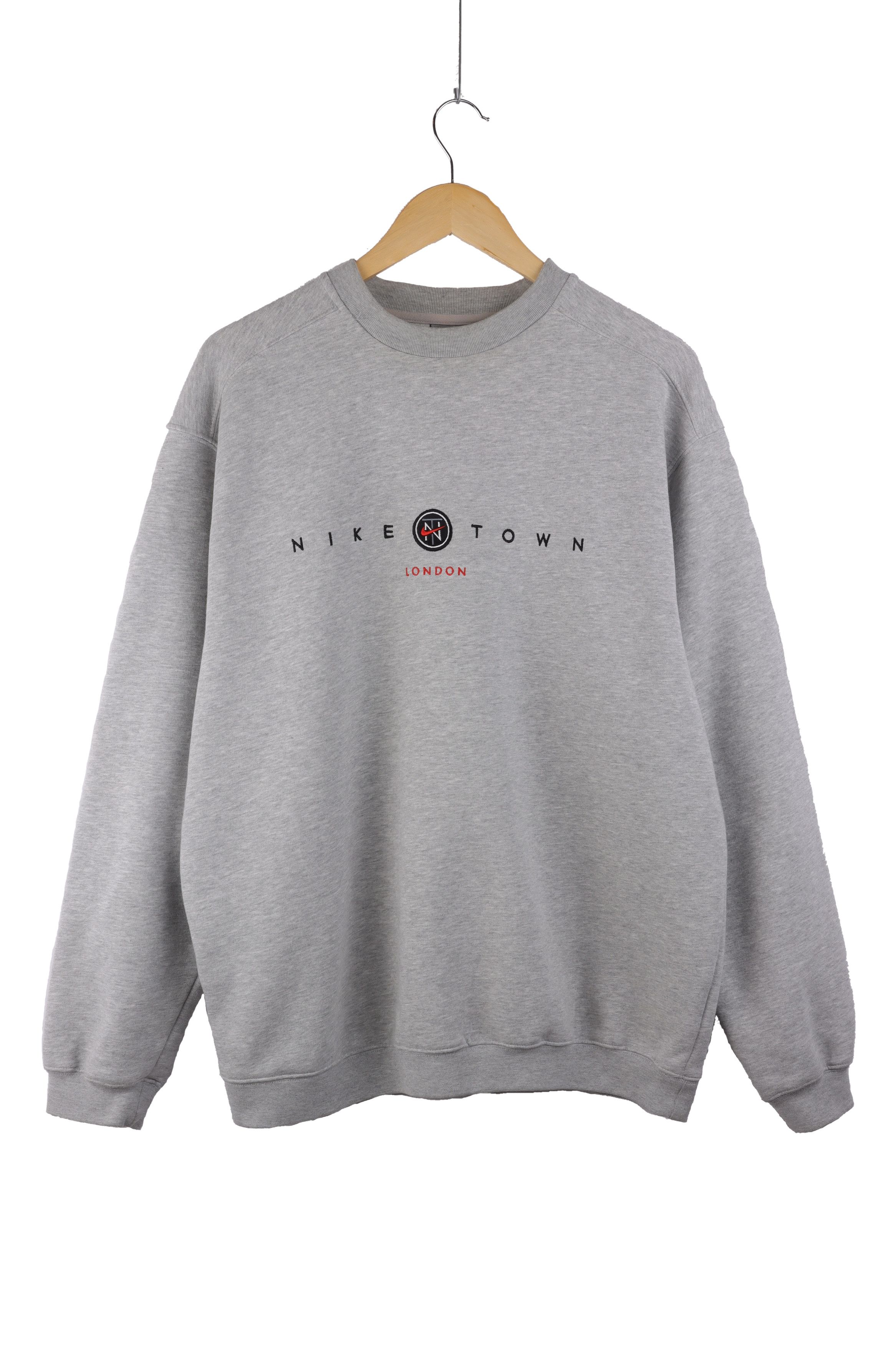 image of Y2K Nike Town London Grey Sweatshirt, Men's (Size Large)