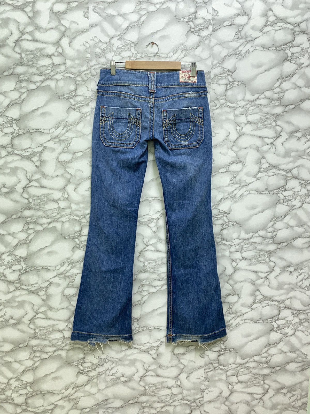True Religion × Vintage Vintage TRUE RELIGION Sammy Big T Flared Denim Jeans Size US 28 / EU 44 - 1 Thumbnail