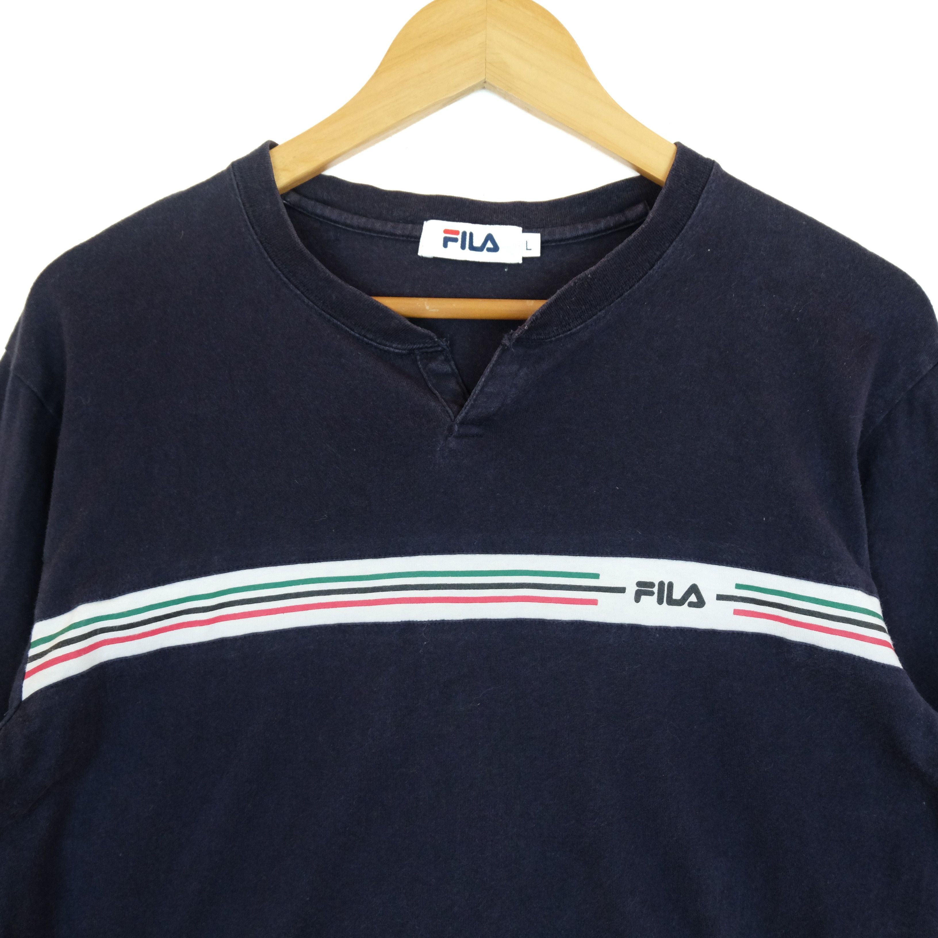 Fila FILA Streetwear Small Logo Long Sleeve T-Shirt Size US L / EU 52-54 / 3 - 3 Thumbnail