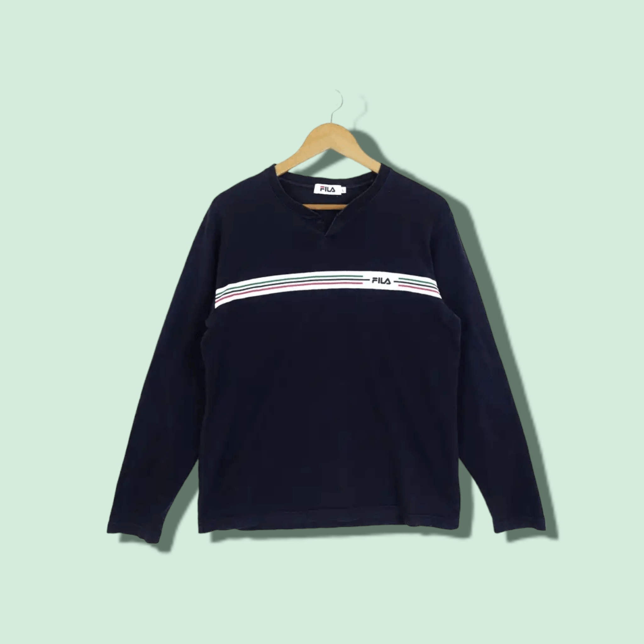 Fila FILA Streetwear Small Logo Long Sleeve T-Shirt Size US L / EU 52-54 / 3 - 1 Thumbnail