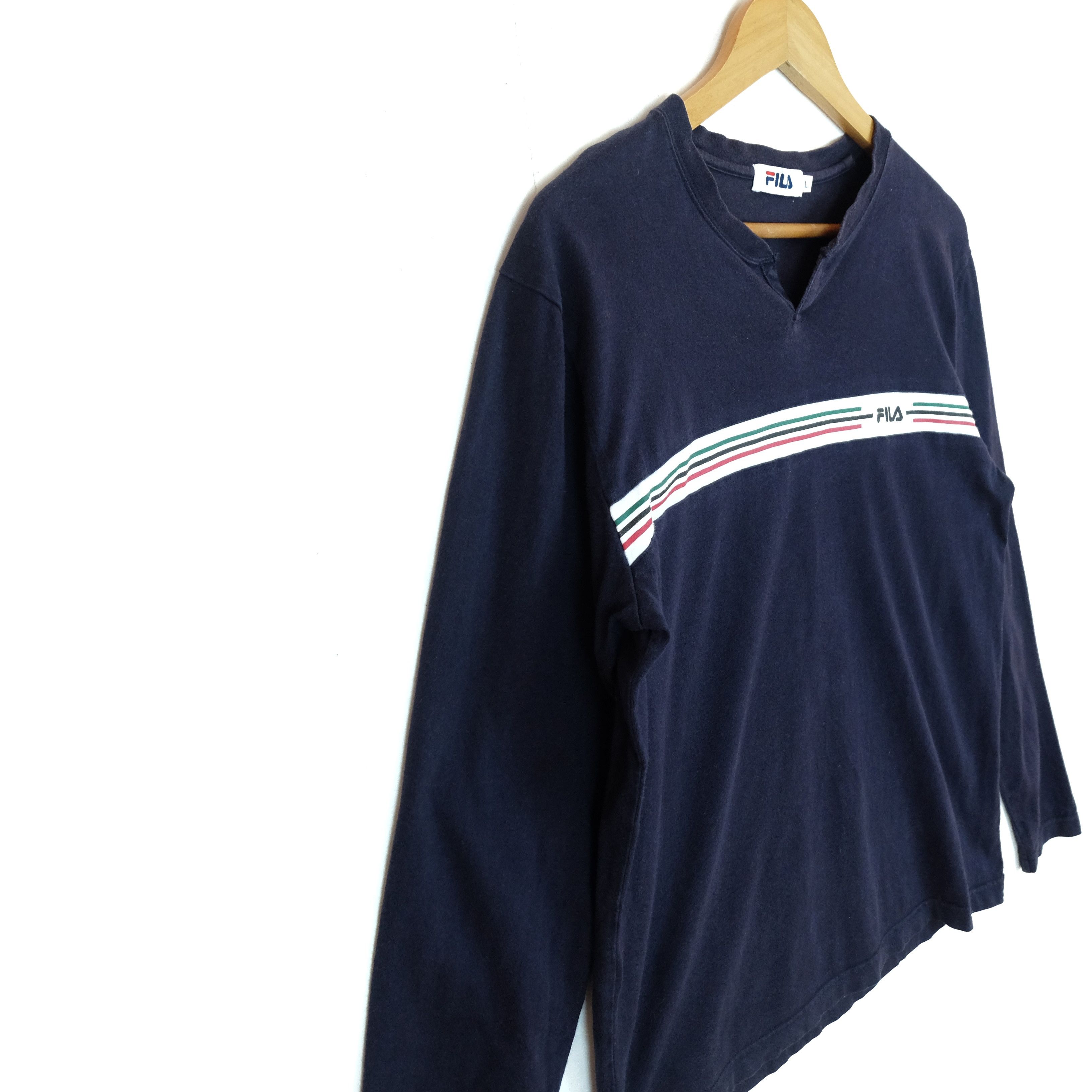 Fila FILA Streetwear Small Logo Long Sleeve T-Shirt Size US L / EU 52-54 / 3 - 4 Thumbnail