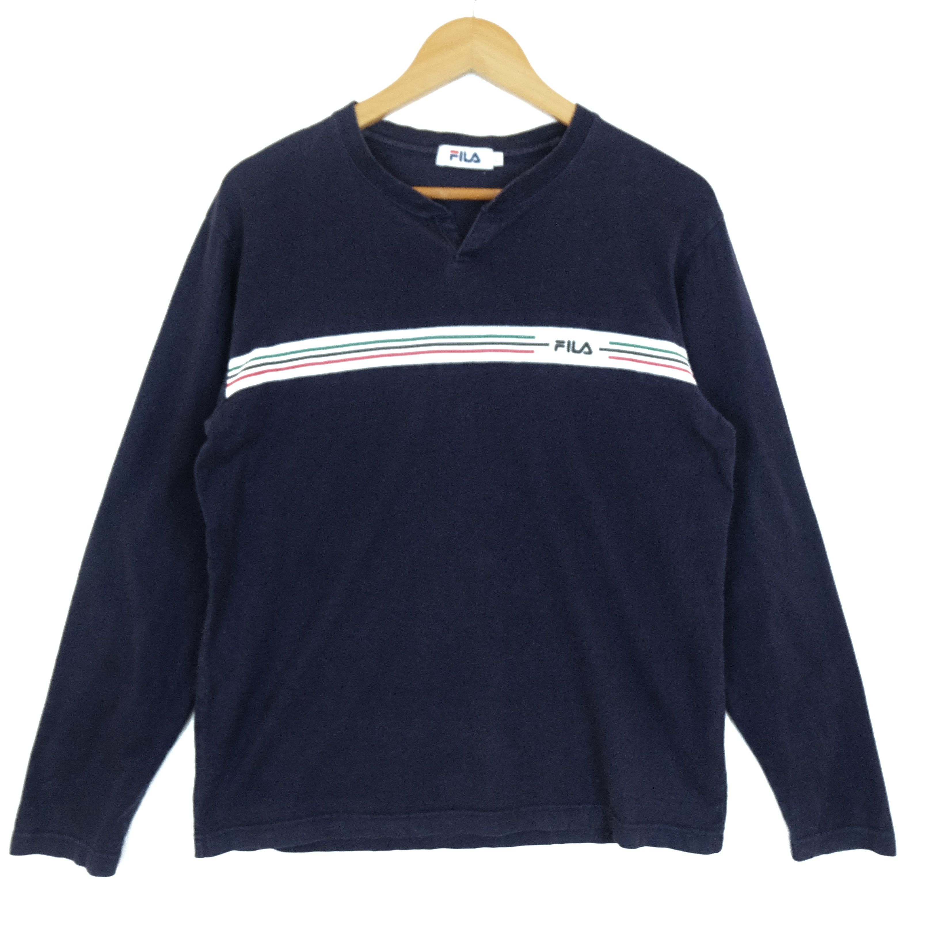 Fila FILA Streetwear Small Logo Long Sleeve T-Shirt Size US L / EU 52-54 / 3 - 2 Thumbnail