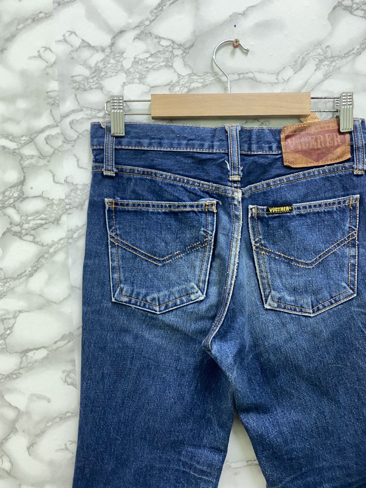 Japanese Brand VINTAGE VIGERER TALON ZIPPER WIDE LEG FLARED DENIM Size US 27 - 9 Thumbnail