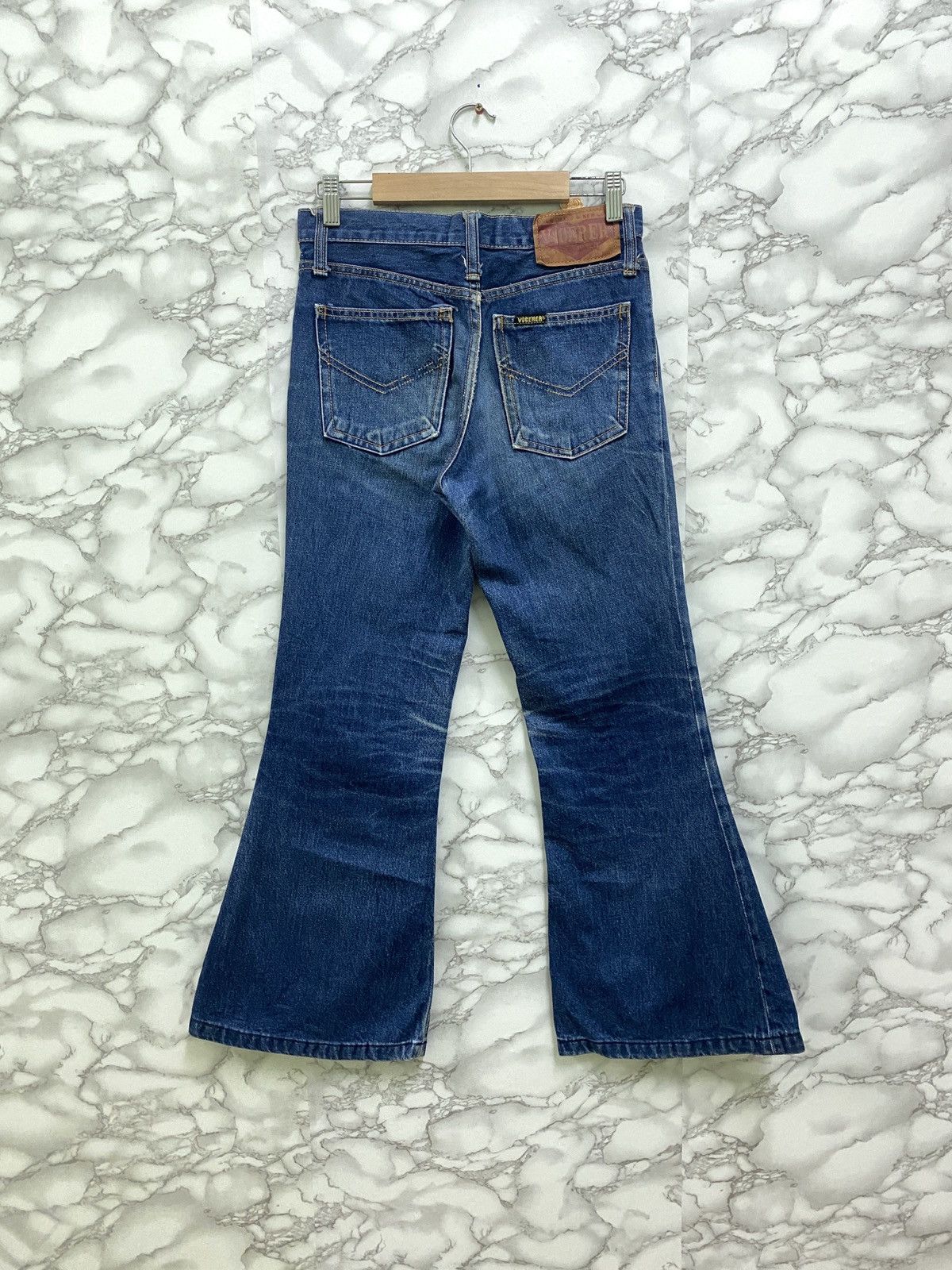 Japanese Brand VINTAGE VIGERER TALON ZIPPER WIDE LEG FLARED DENIM Size US 27 - 2 Thumbnail
