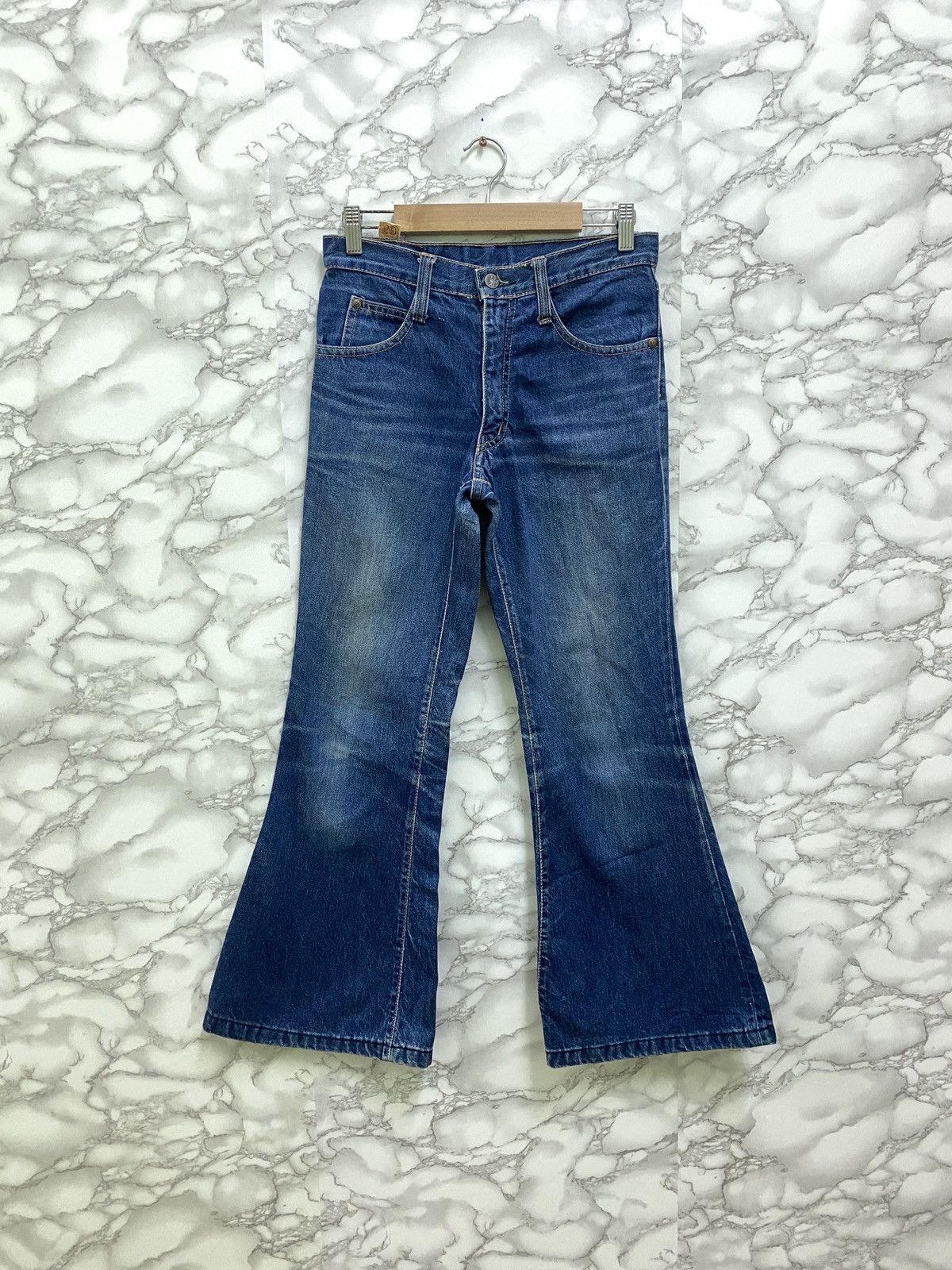 Japanese Brand VINTAGE VIGERER TALON ZIPPER WIDE LEG FLARED DENIM Size US 27 - 1 Thumbnail