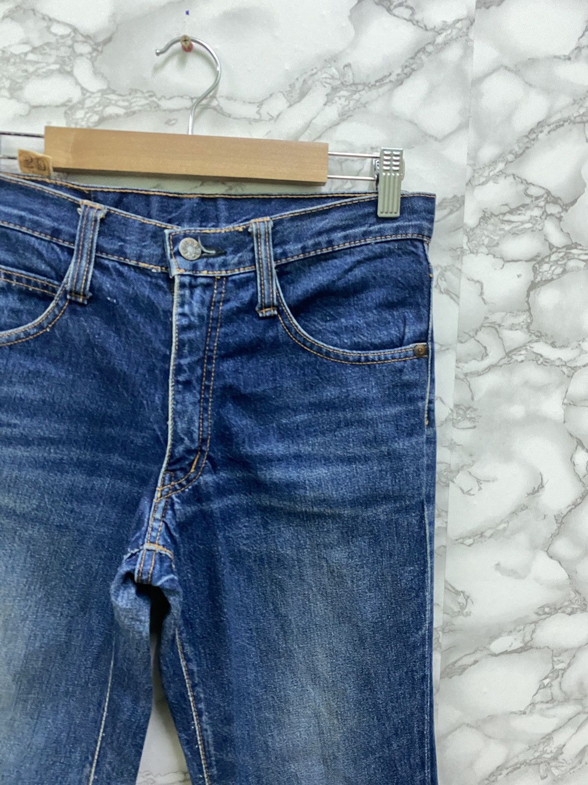 Japanese Brand VINTAGE VIGERER TALON ZIPPER WIDE LEG FLARED DENIM Size US 27 - 5 Thumbnail