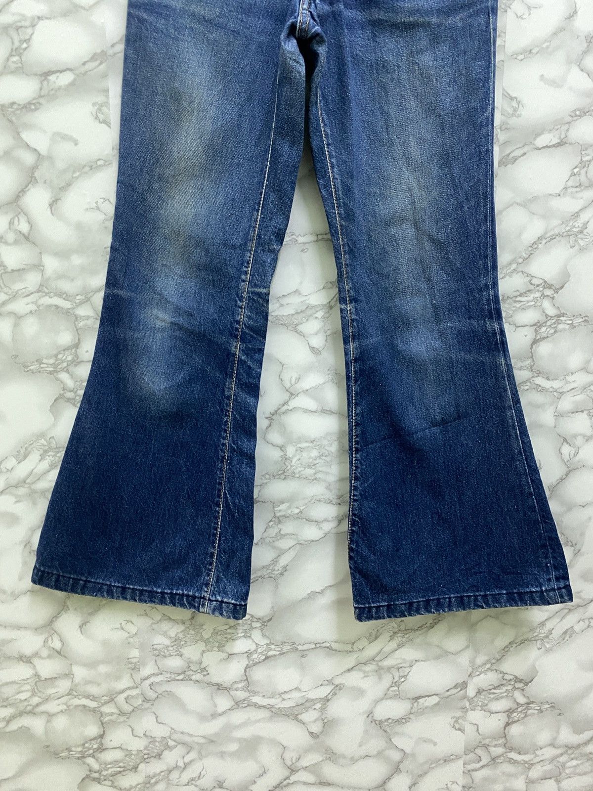 Japanese Brand VINTAGE VIGERER TALON ZIPPER WIDE LEG FLARED DENIM Size US 27 - 6 Thumbnail