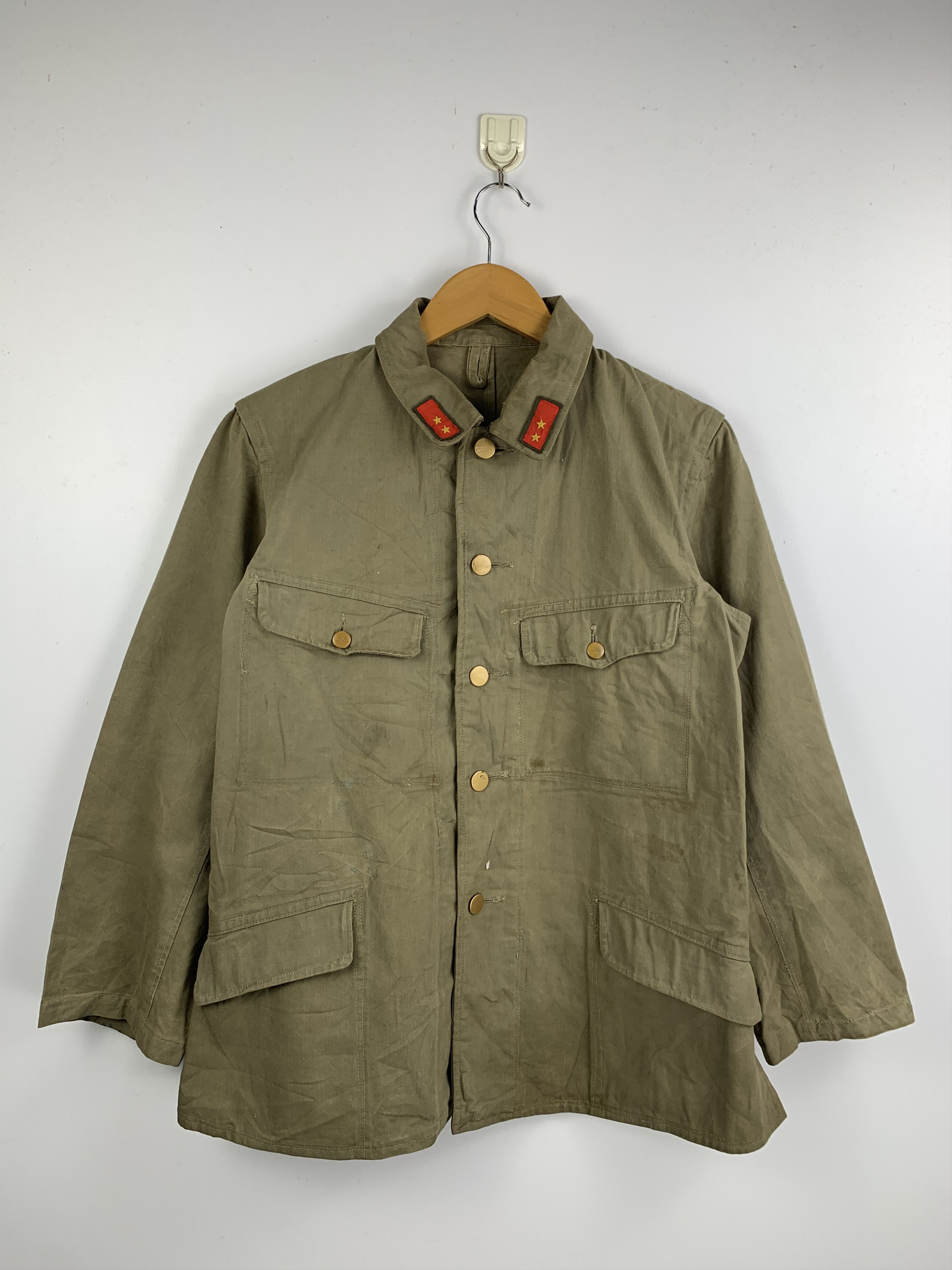 Japanese Brand Vintage Japanese ARMY Button Up Military Coats Size US M / EU 48-50 / 2 - 1 Thumbnail