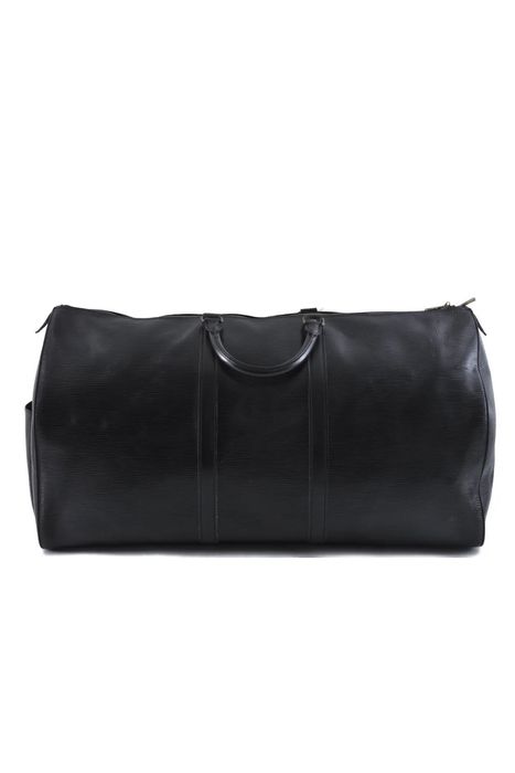 Louis Vuitton Louis Vuitton Keepall 60 Black Epi Leather Duffle