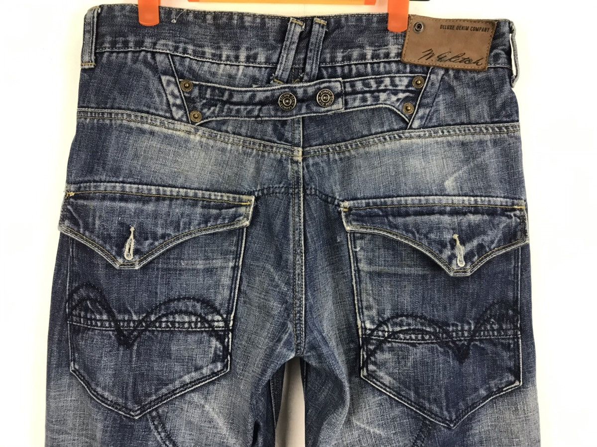 Deluxeware Deluxe Denim Company Laundry Distressed Jeans Bikers Style Size US 32 / EU 48 - 6 Thumbnail