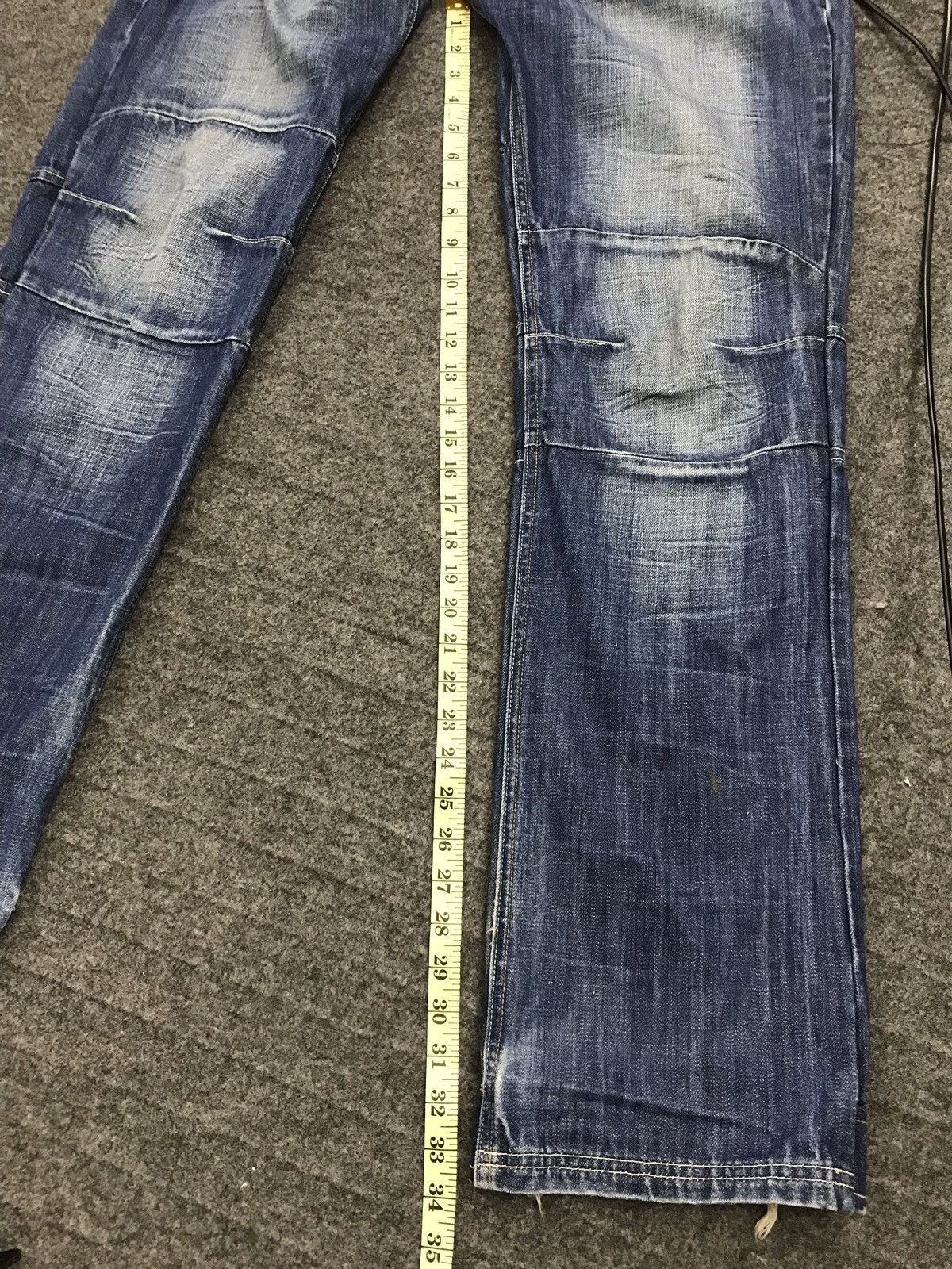 Deluxeware Deluxe Denim Company Laundry Distressed Jeans Bikers Style Size US 32 / EU 48 - 8 Thumbnail