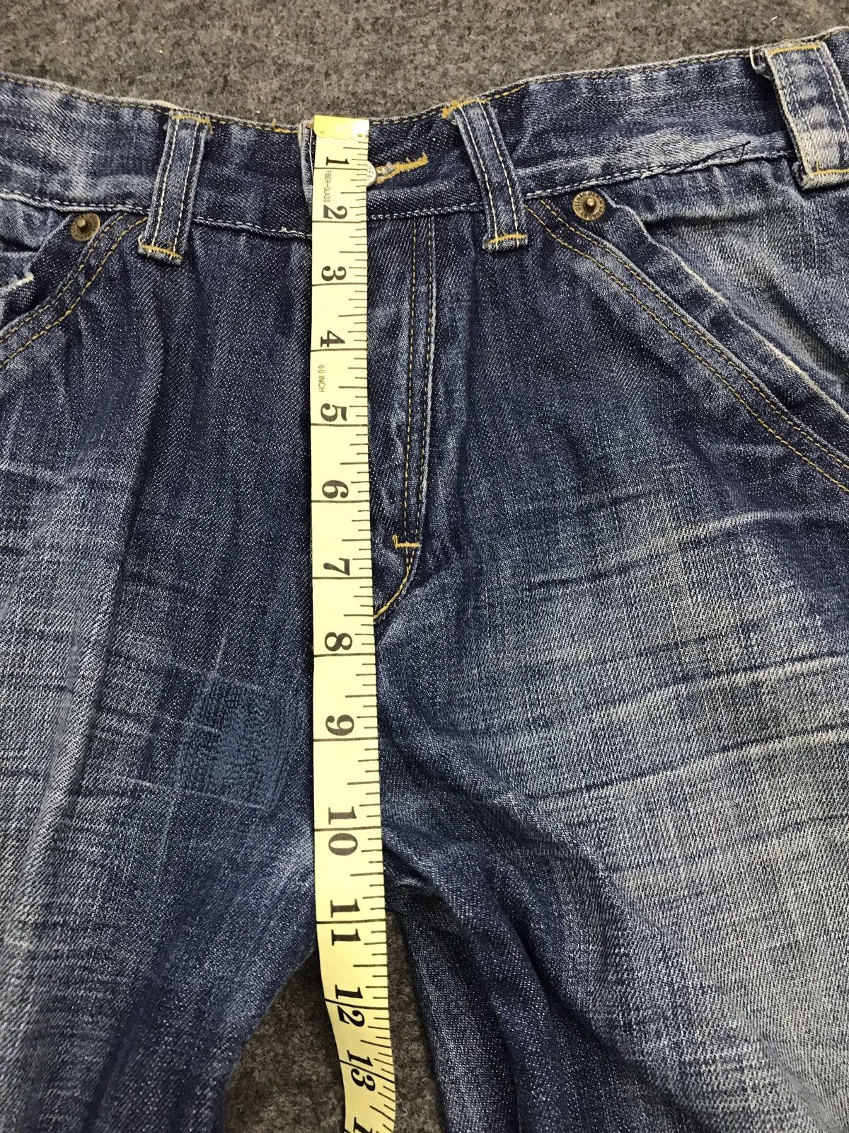 Deluxeware Deluxe Denim Company Laundry Distressed Jeans Bikers Style Size US 32 / EU 48 - 10 Thumbnail