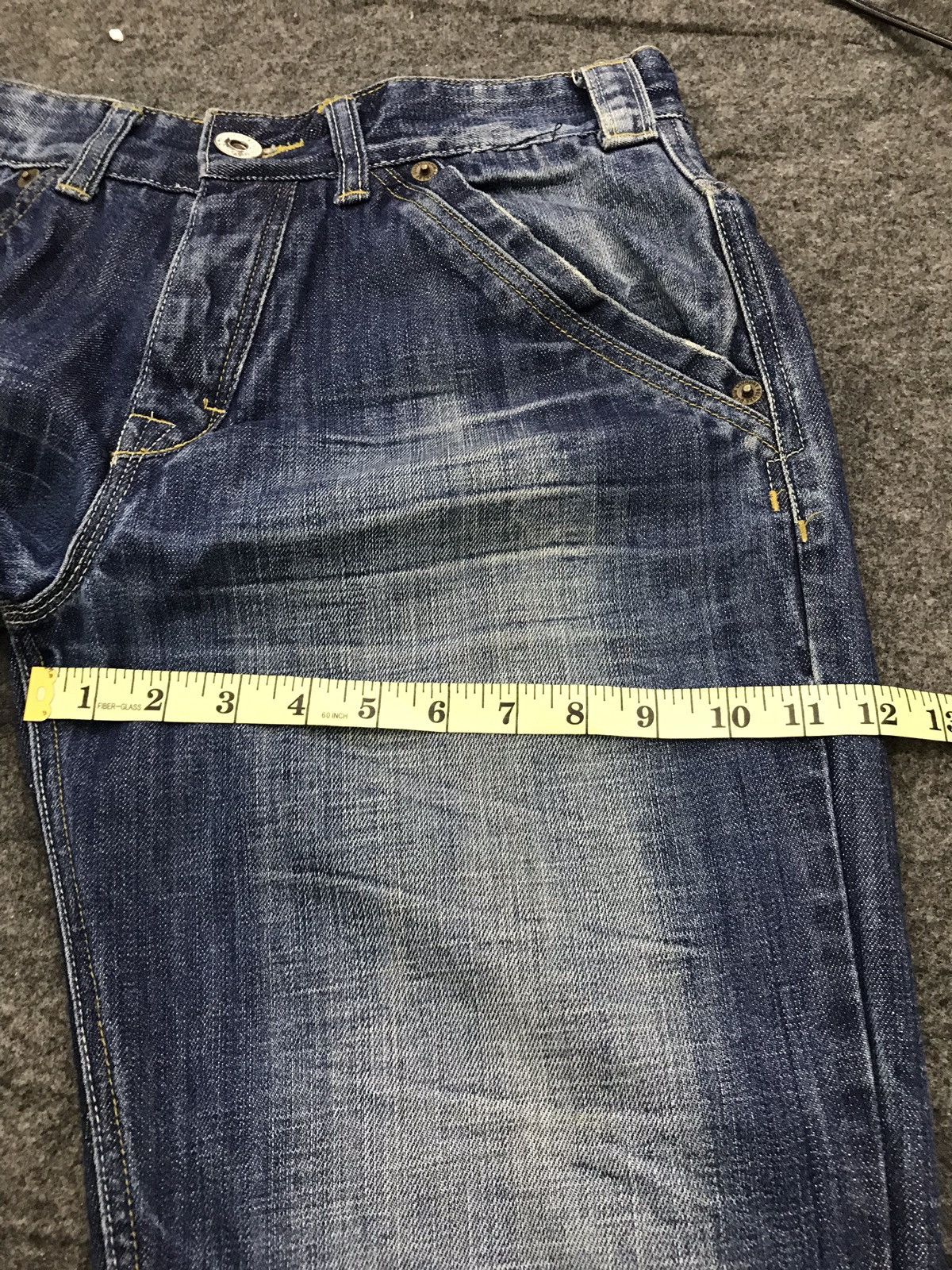 Deluxeware Deluxe Denim Company Laundry Distressed Jeans Bikers Style Size US 32 / EU 48 - 11 Thumbnail