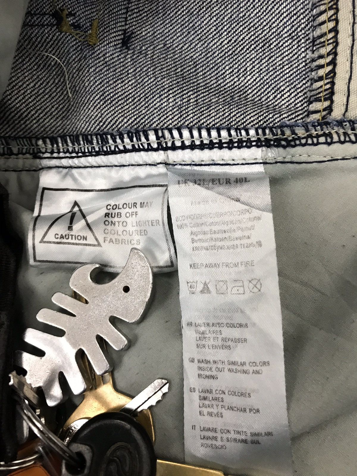 Deluxeware Deluxe Denim Company Laundry Distressed Jeans Bikers Style Size US 32 / EU 48 - 22 Thumbnail