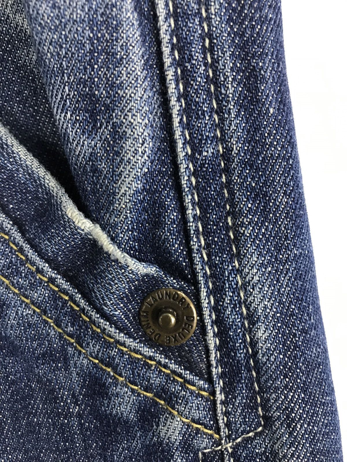 Deluxeware Deluxe Denim Company Laundry Distressed Jeans Bikers Style Size US 32 / EU 48 - 16 Thumbnail