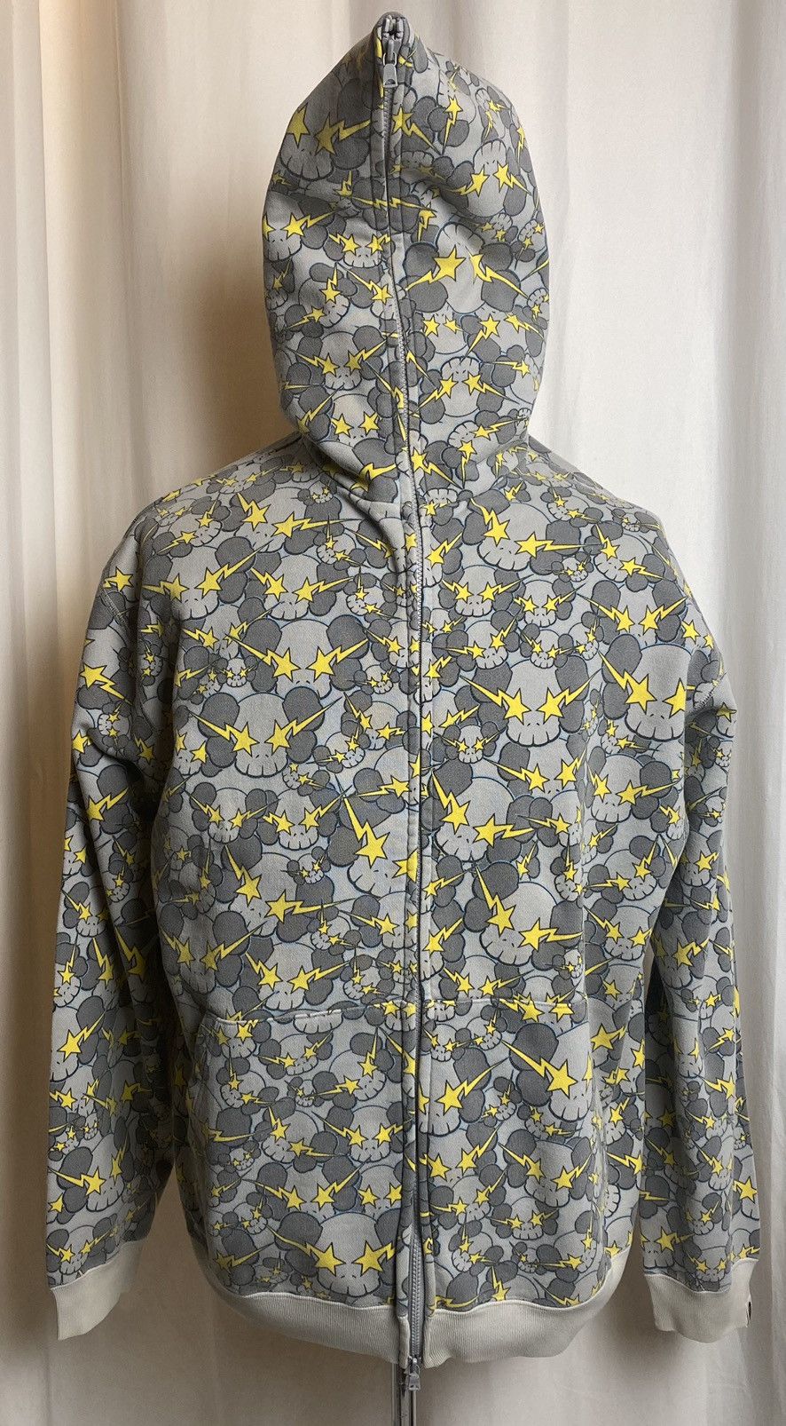 Bape x discount kaws zip hoodie