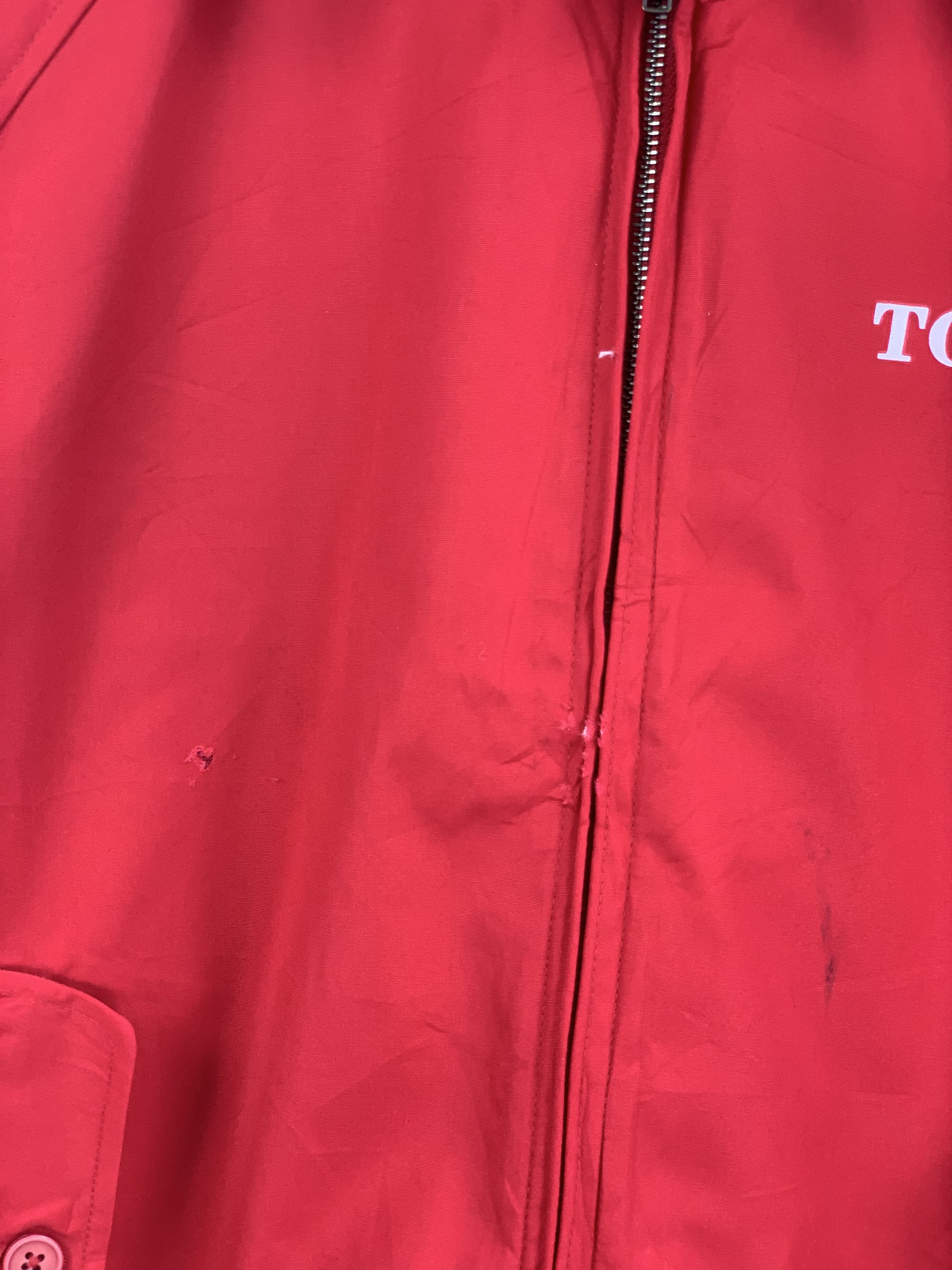 Japanese Brand Vintage Red Japanese Windbreaker / Light Zip Jacket Size US L / EU 52-54 / 3 - 10 Thumbnail