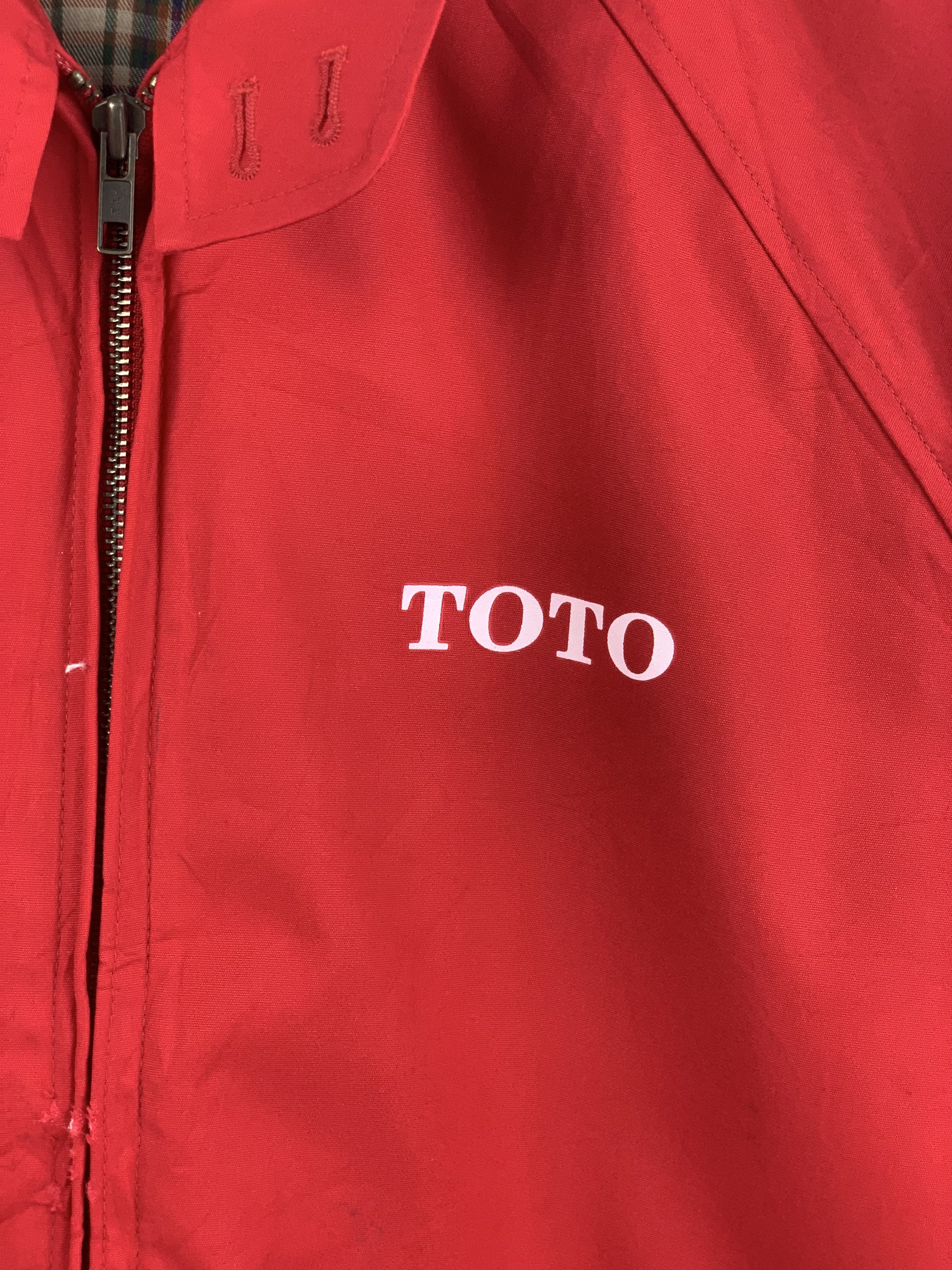 Japanese Brand Vintage Red Japanese Windbreaker / Light Zip Jacket Size US L / EU 52-54 / 3 - 8 Thumbnail
