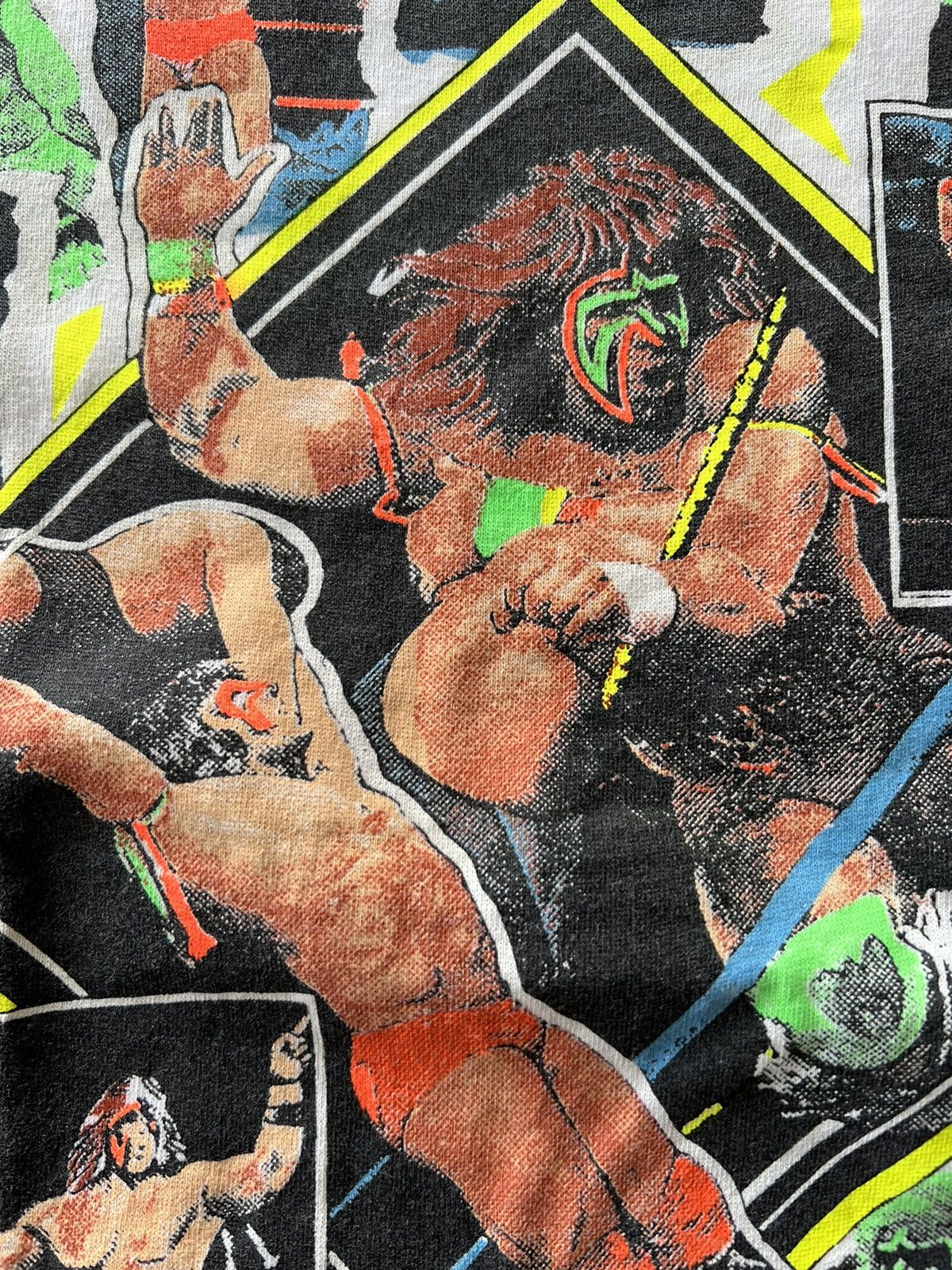 Vintage Vintage 1991 Ultimate Warrior WWF WWE White Tee (Stone Cold) Size US L / EU 52-54 / 3 - 5 Thumbnail