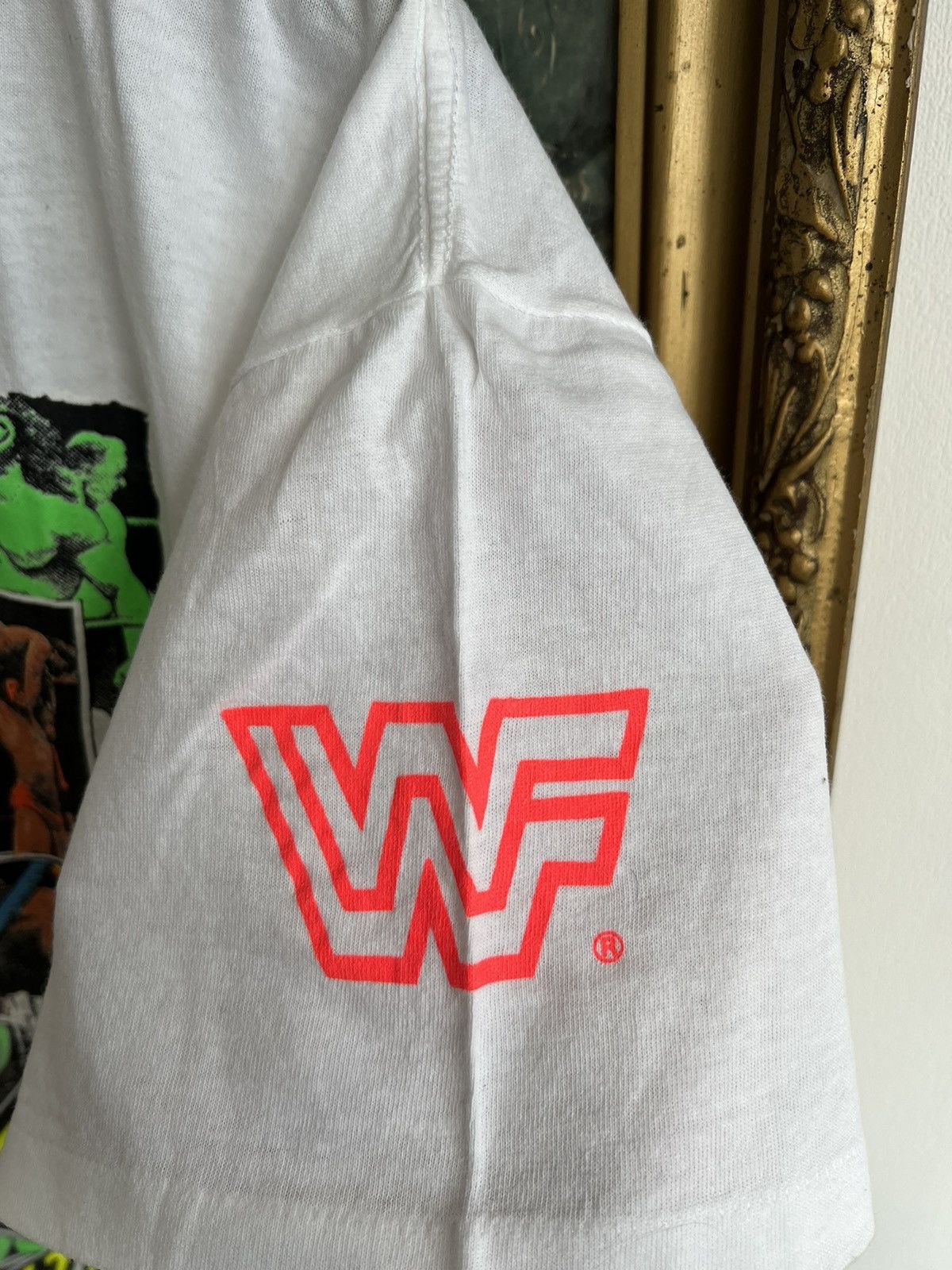 Vintage Vintage 1991 Ultimate Warrior WWF WWE White Tee (Stone Cold) Size US L / EU 52-54 / 3 - 11 Thumbnail
