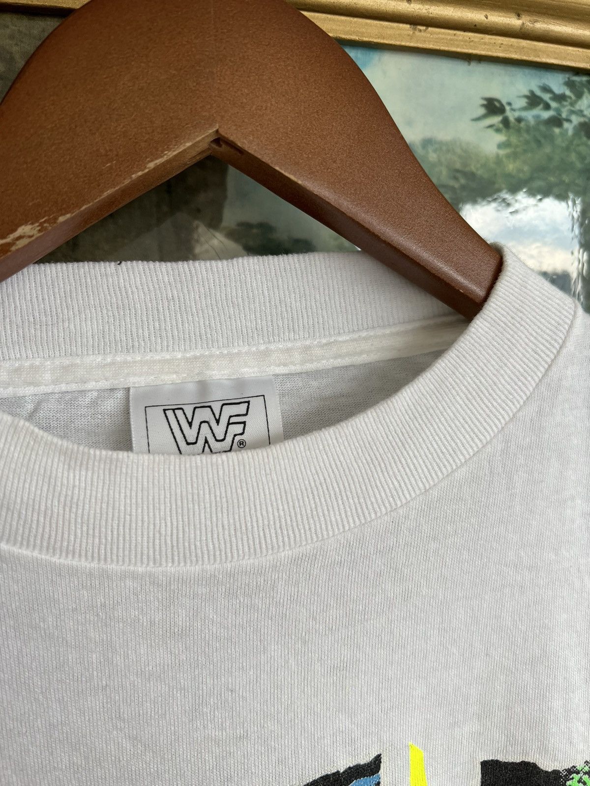Vintage Vintage 1991 Ultimate Warrior WWF WWE White Tee (Stone Cold) Size US L / EU 52-54 / 3 - 13 Thumbnail