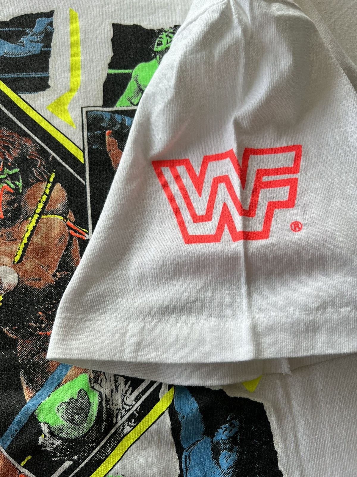 Vintage Vintage 1991 Ultimate Warrior WWF WWE White Tee (Stone Cold) Size US L / EU 52-54 / 3 - 10 Thumbnail