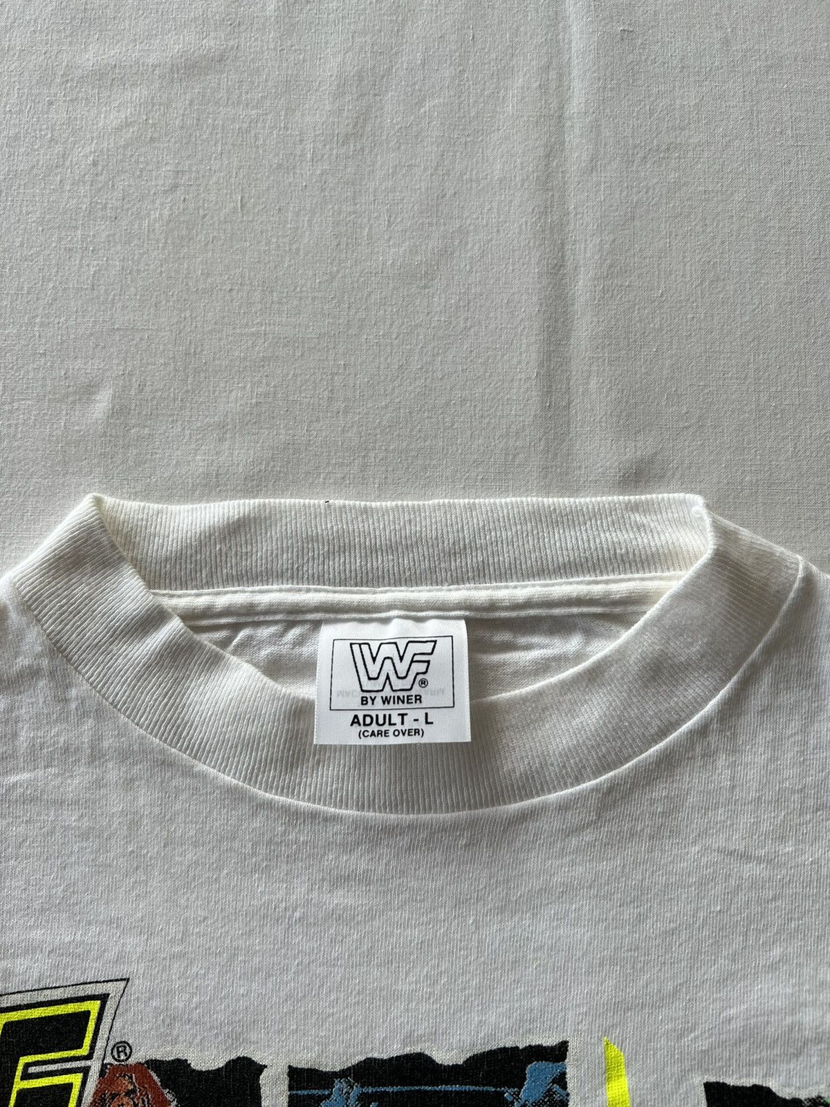 Vintage Vintage 1991 Ultimate Warrior WWF WWE White Tee (Stone Cold) Size US L / EU 52-54 / 3 - 15 Thumbnail