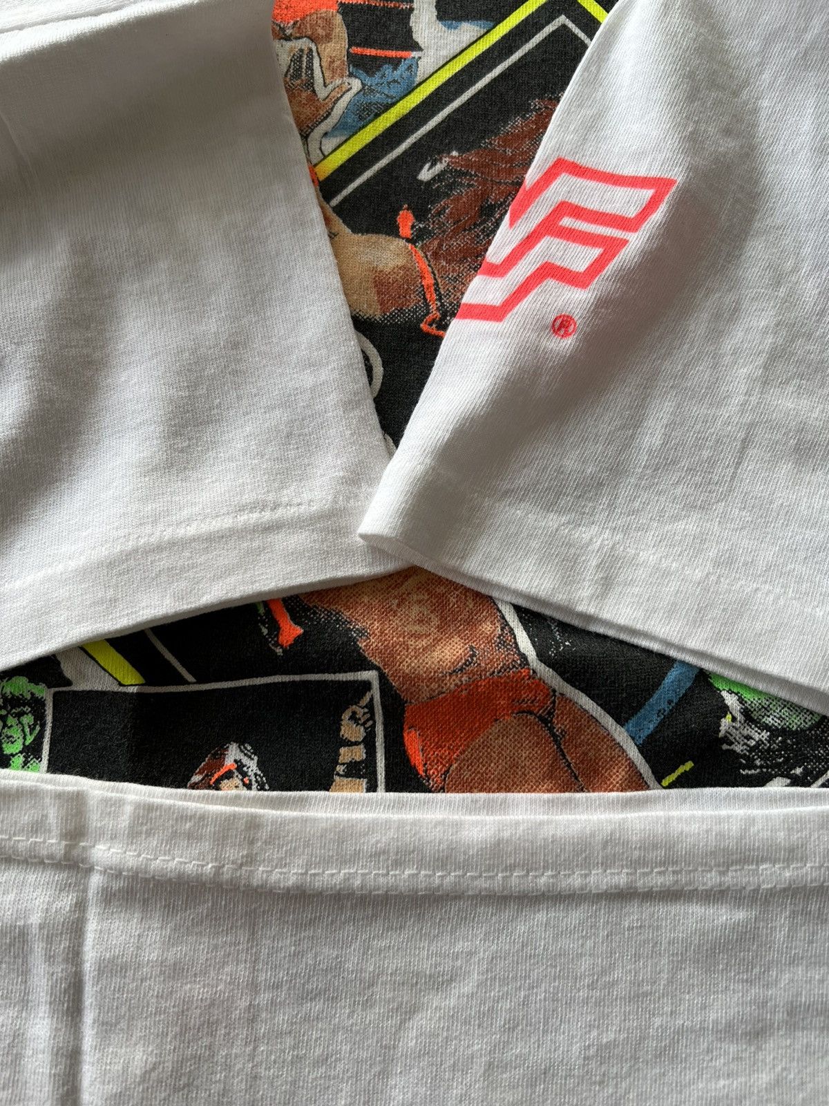 Vintage Vintage 1991 Ultimate Warrior WWF WWE White Tee (Stone Cold) Size US L / EU 52-54 / 3 - 9 Thumbnail