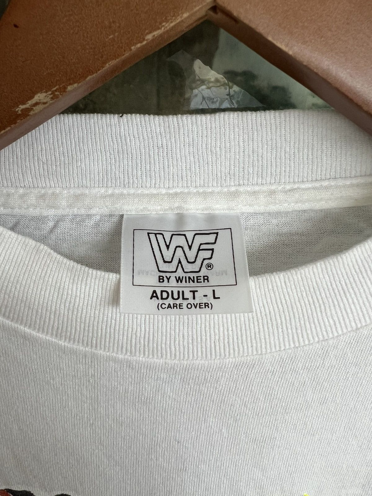 Vintage Vintage 1991 Ultimate Warrior WWF WWE White Tee (Stone Cold) Size US L / EU 52-54 / 3 - 14 Thumbnail