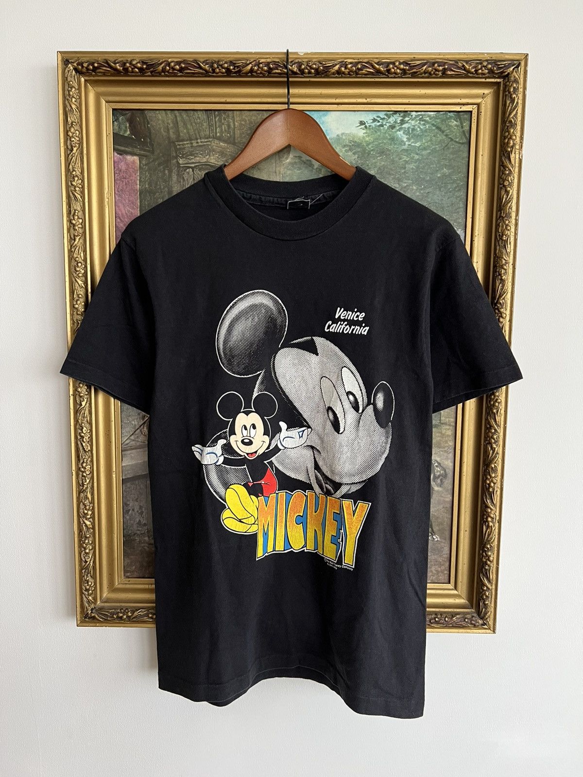 Cartoon Network Vintage 90s Disney Mickey Mouse Venice Tee (Beauty Beast) Size US M / EU 48-50 / 2 - 1 Thumbnail