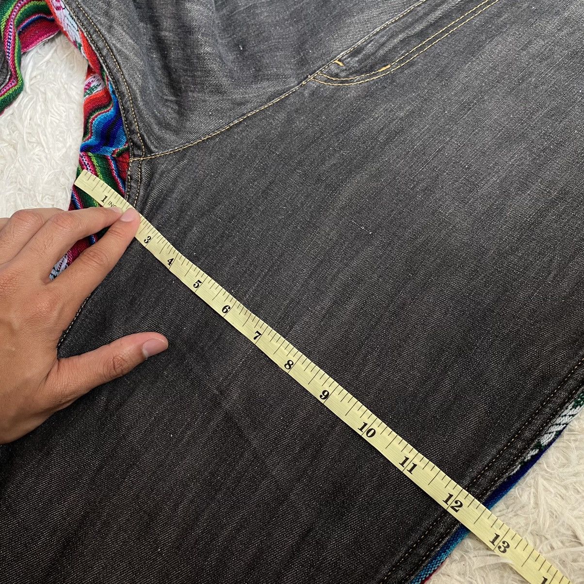 Comme des Garcons × Junya Watanabe Junya Watanabe Two Sided Navajo & Jeans Drop Crotch Pants Size US 29 - 17 Thumbnail