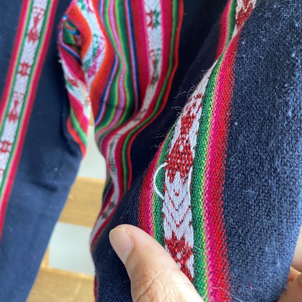 Comme des Garcons × Junya Watanabe Junya Watanabe Two Sided Navajo & Jeans Drop Crotch Pants Size US 29 - 14 Thumbnail