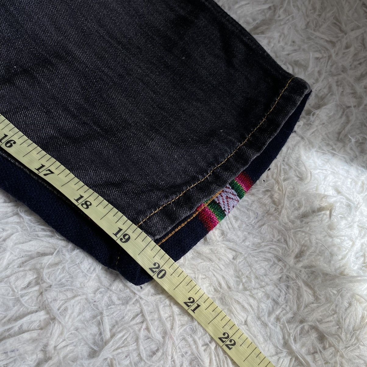 Comme des Garcons × Junya Watanabe Junya Watanabe Two Sided Navajo & Jeans Drop Crotch Pants Size US 29 - 21 Thumbnail