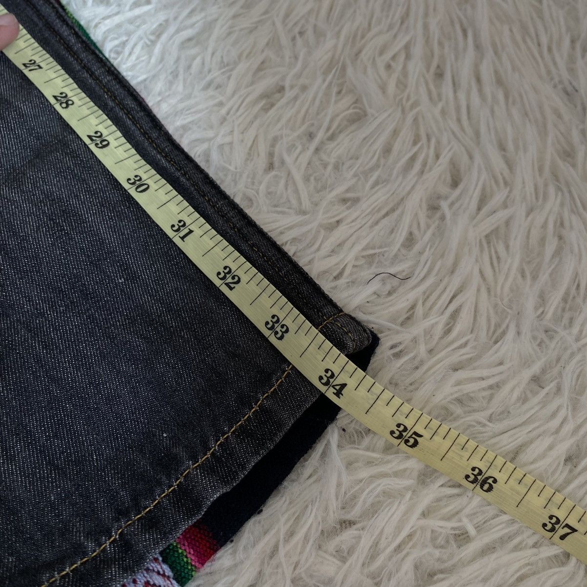 Comme des Garcons × Junya Watanabe Junya Watanabe Two Sided Navajo & Jeans Drop Crotch Pants Size US 29 - 20 Thumbnail