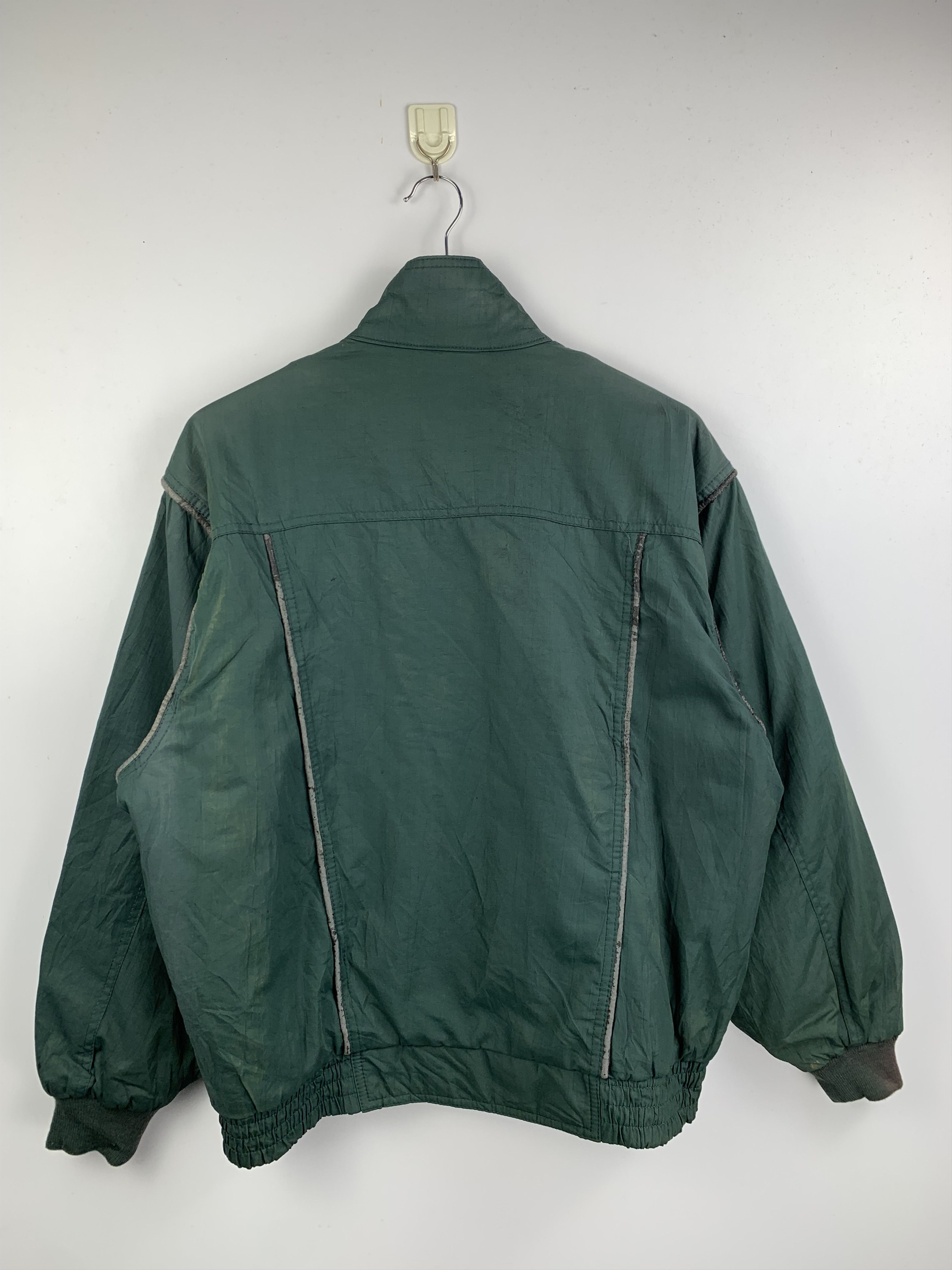 Japanese Brand Vintage VOLUNT Zip Up Green Bomber Jacket Size US L / EU 52-54 / 3 - 5 Thumbnail