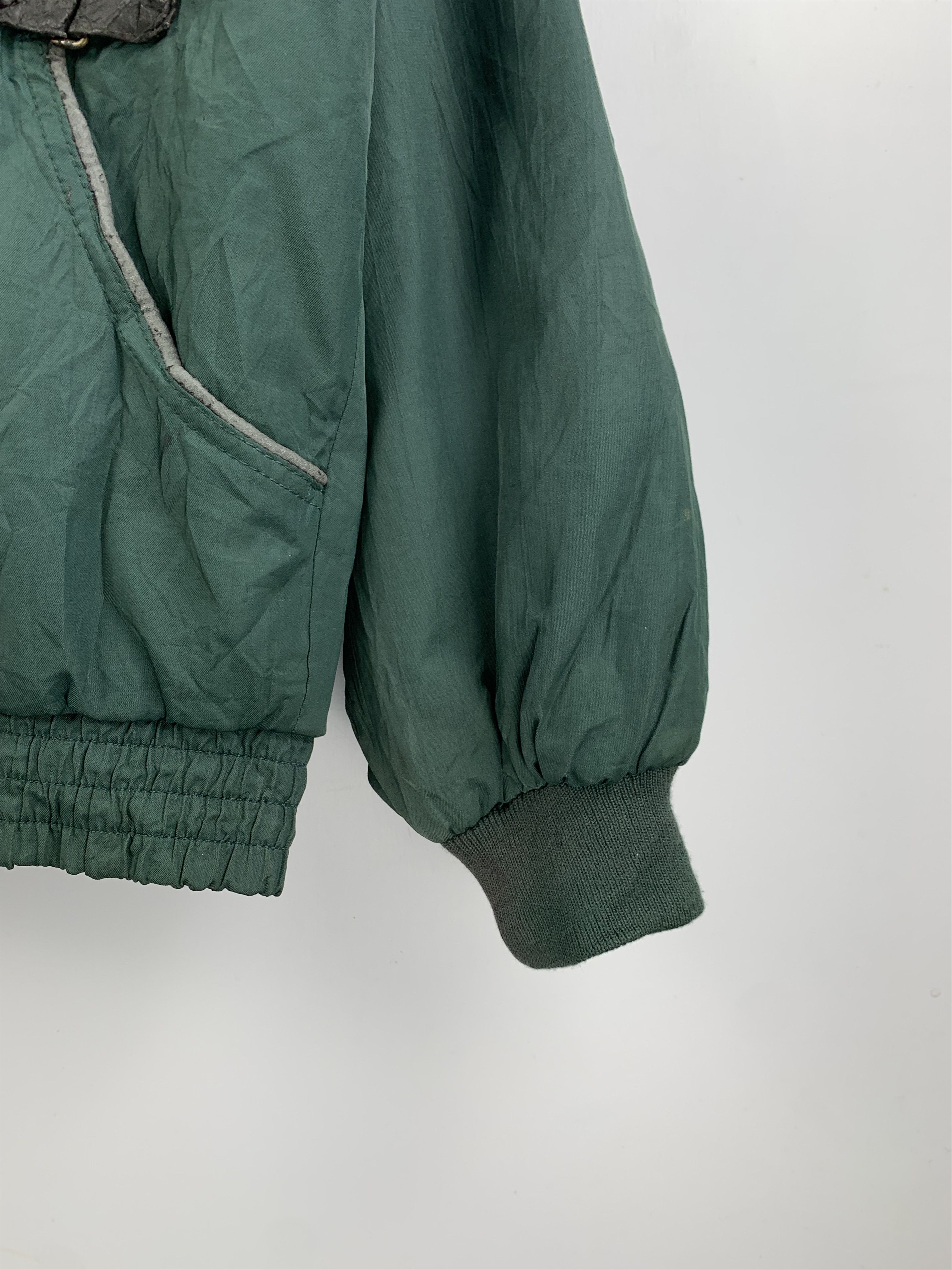 Japanese Brand Vintage VOLUNT Zip Up Green Bomber Jacket Size US L / EU 52-54 / 3 - 7 Thumbnail