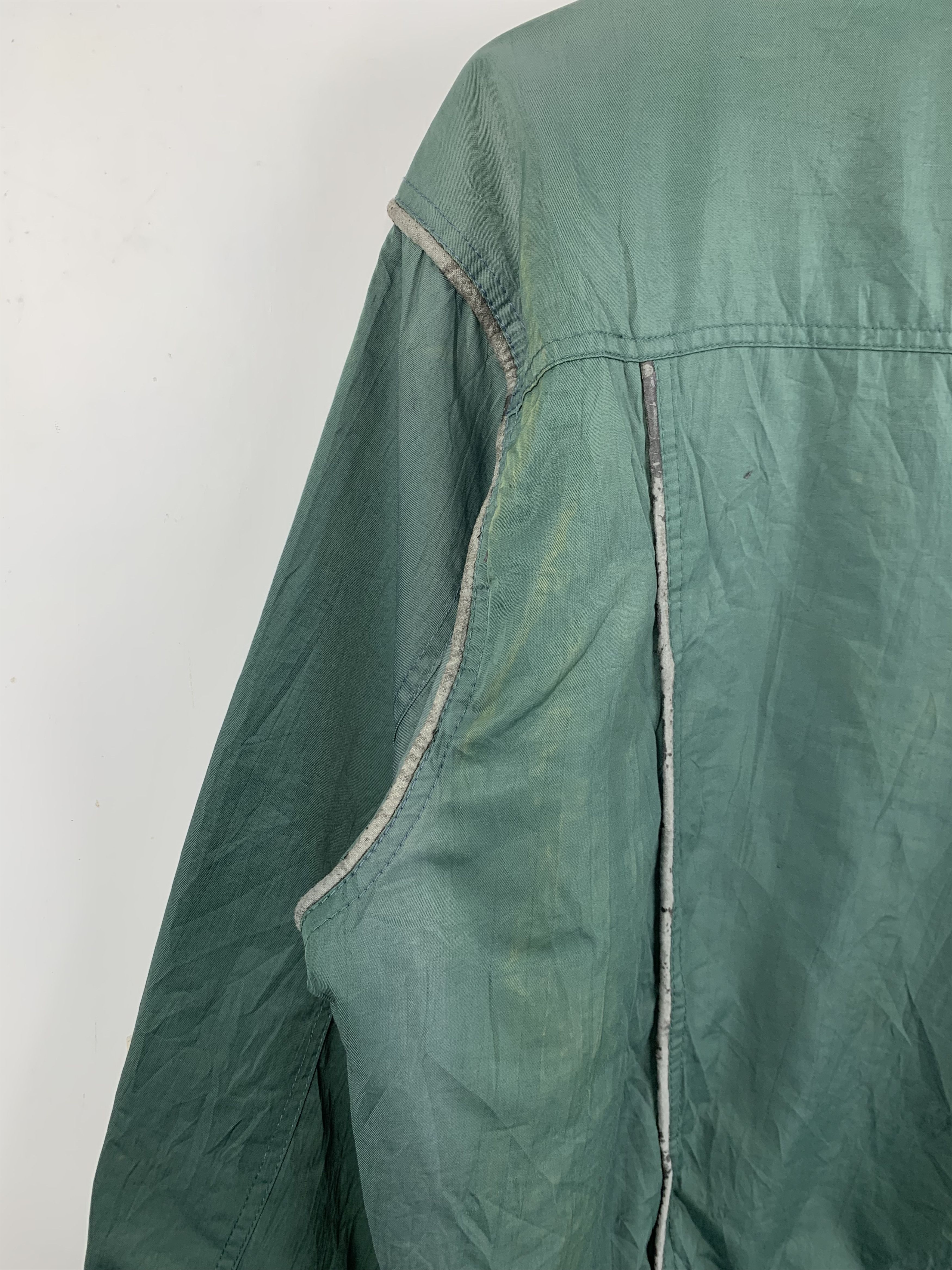 Japanese Brand Vintage VOLUNT Zip Up Green Bomber Jacket Size US L / EU 52-54 / 3 - 10 Thumbnail