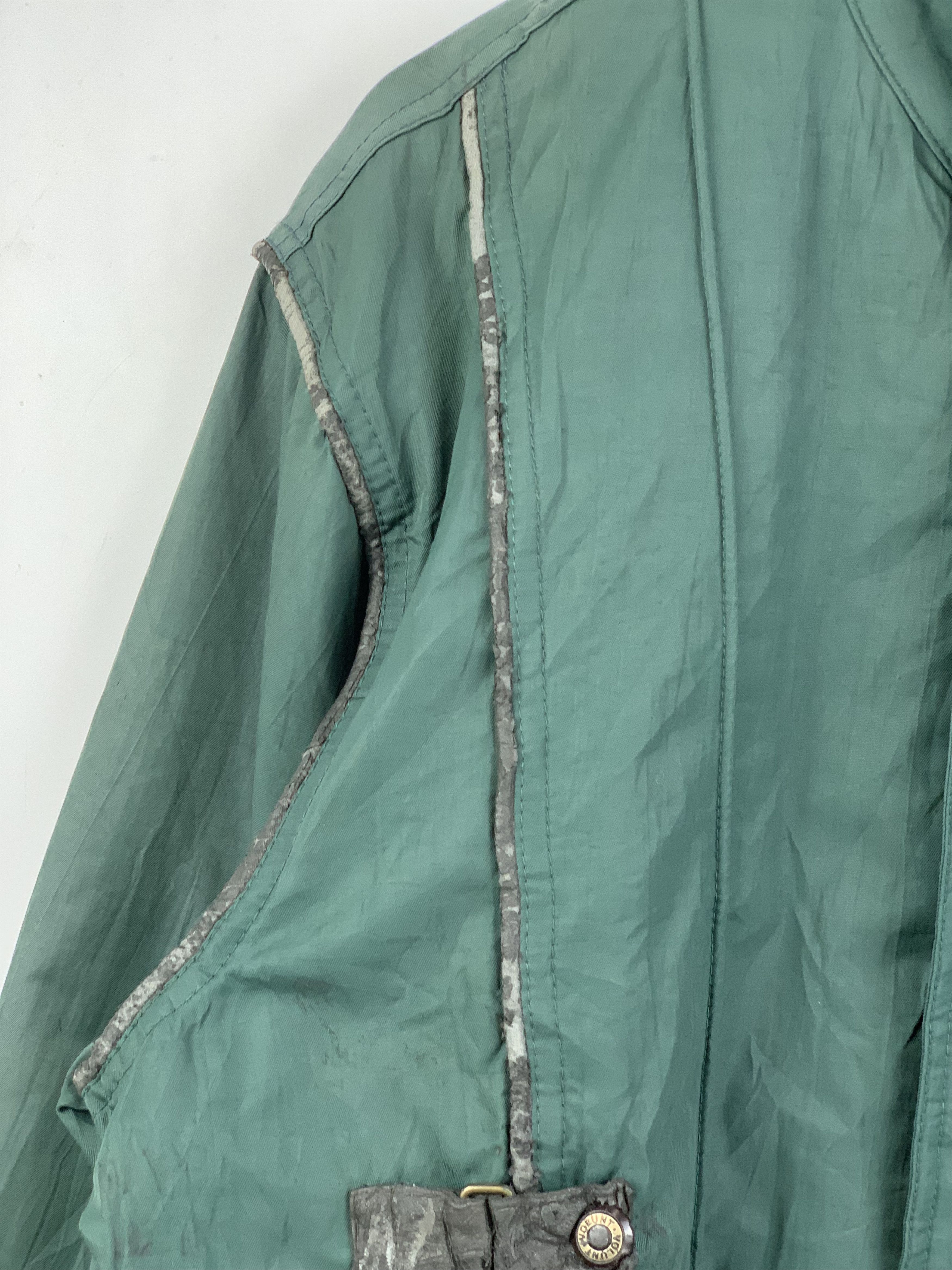 Japanese Brand Vintage VOLUNT Zip Up Green Bomber Jacket Size US L / EU 52-54 / 3 - 8 Thumbnail