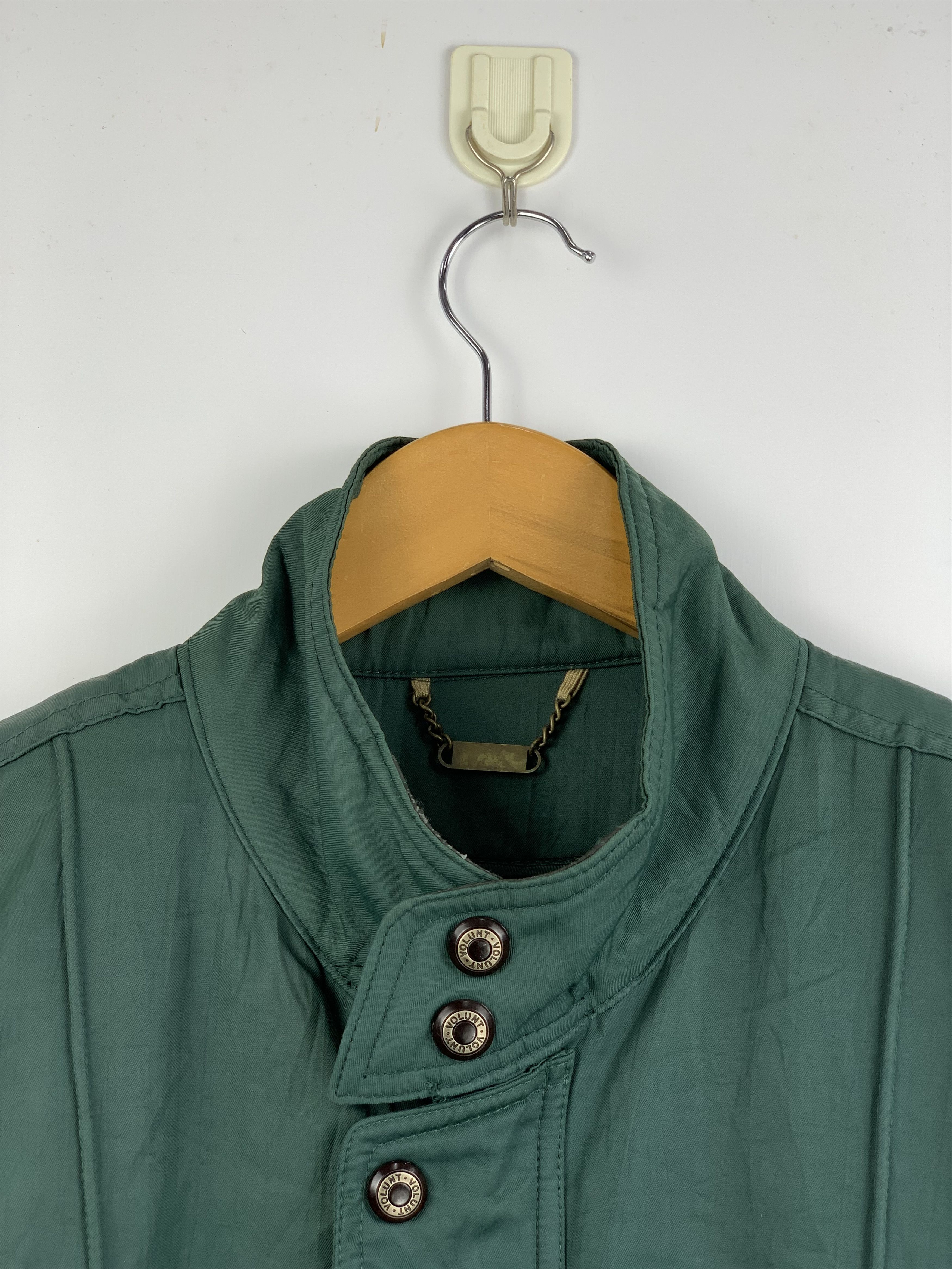 Japanese Brand Vintage VOLUNT Zip Up Green Bomber Jacket Size US L / EU 52-54 / 3 - 2 Thumbnail